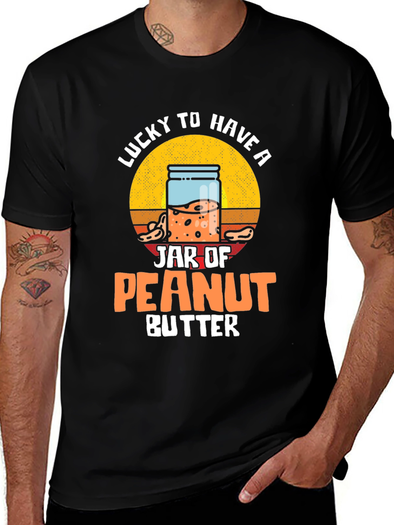 Lucky Peanut Butter Jar Graphic Tee