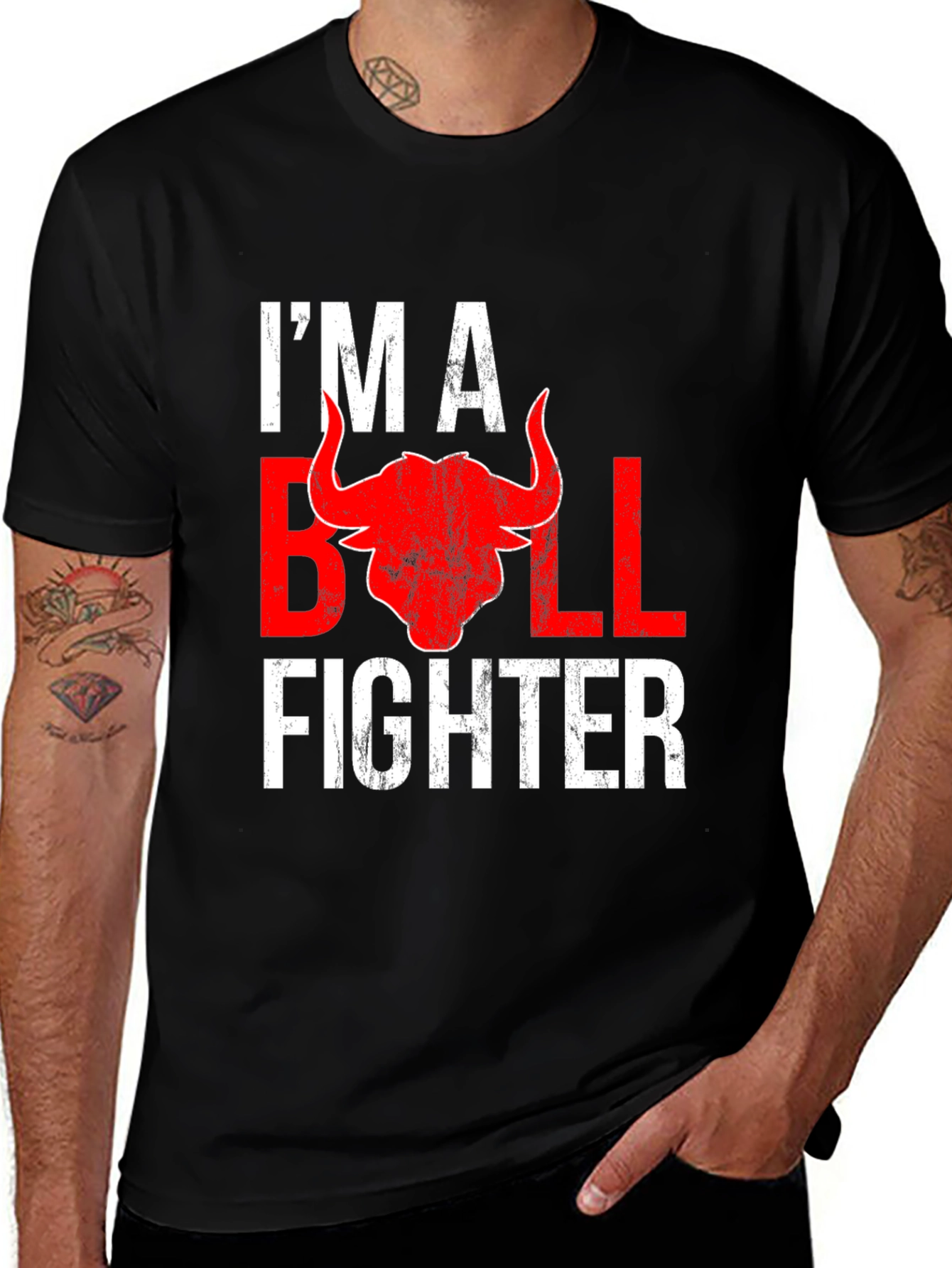 Variant 19 of I'm A Bull Fighter Graphic T-Shirt