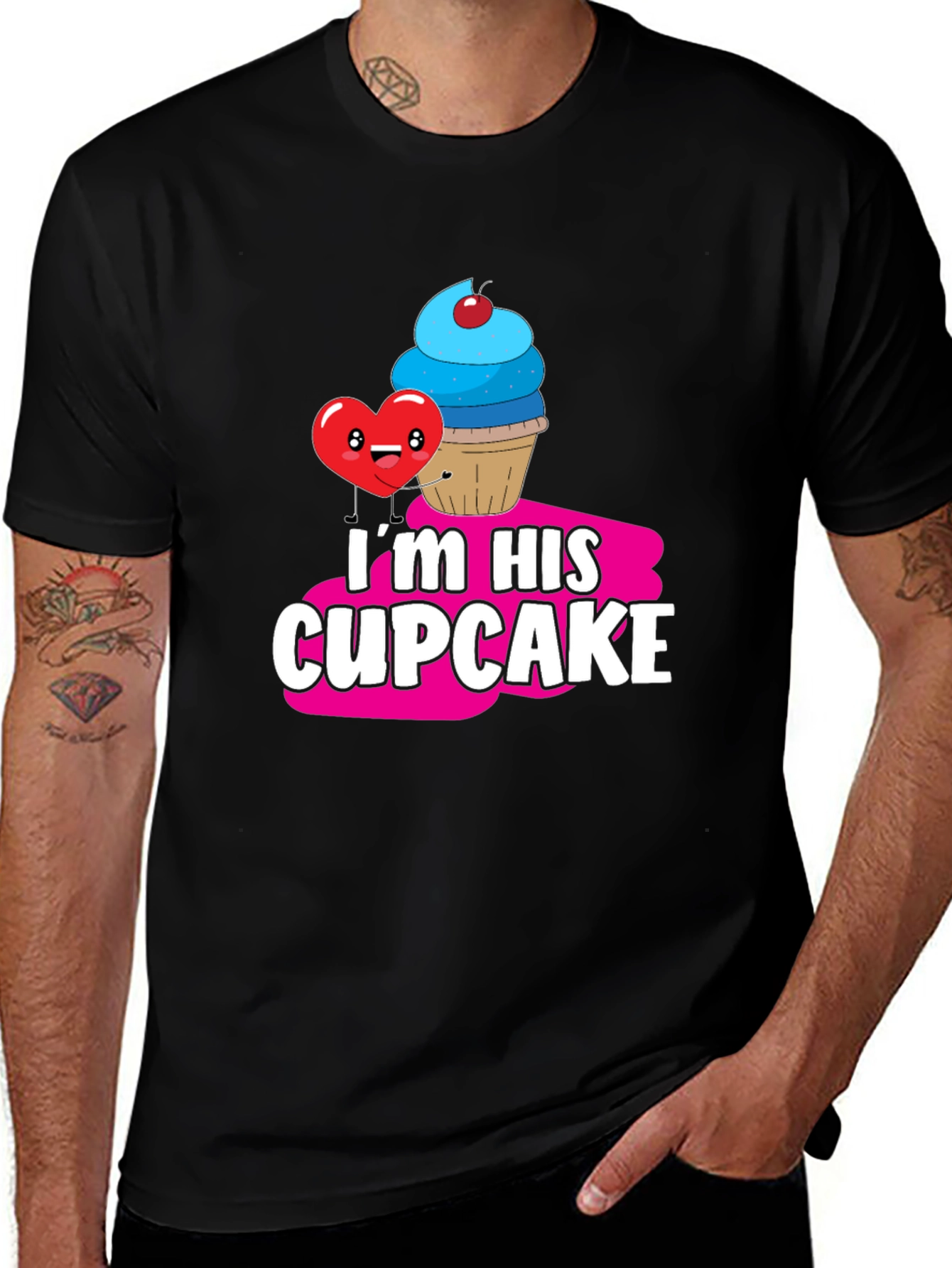 Variant 17 of I'm His Cupcake Graphic T-Shirt