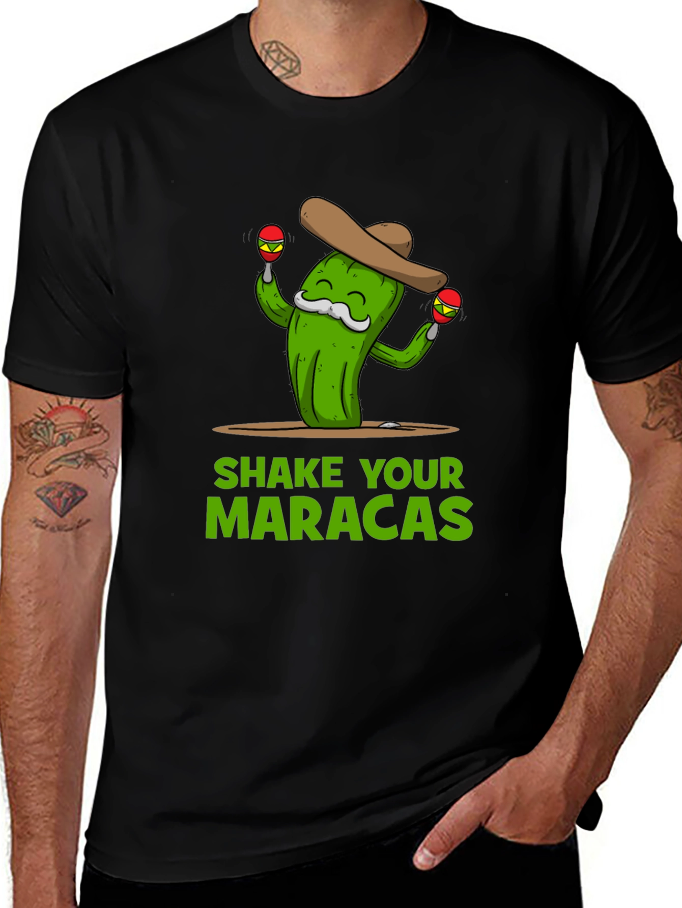 Variant 22 of Shake Your Maracas T-Shirt - Funny Cactus Cinco de Mayo Tee