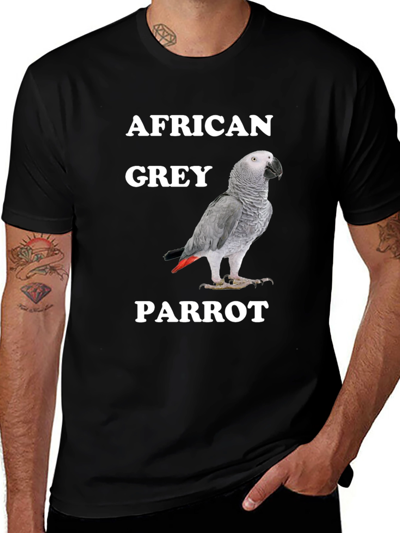 African Grey Parrot T-Shirt