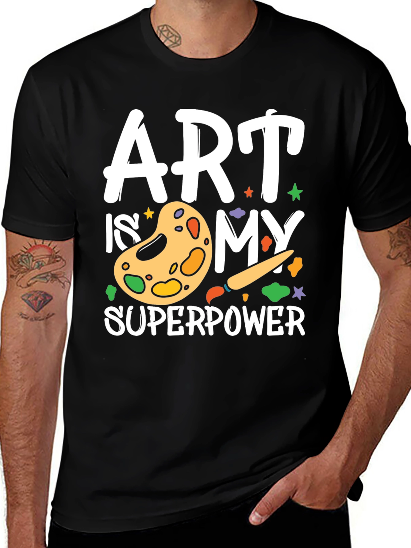 Art is My Superpower Graphic Tee