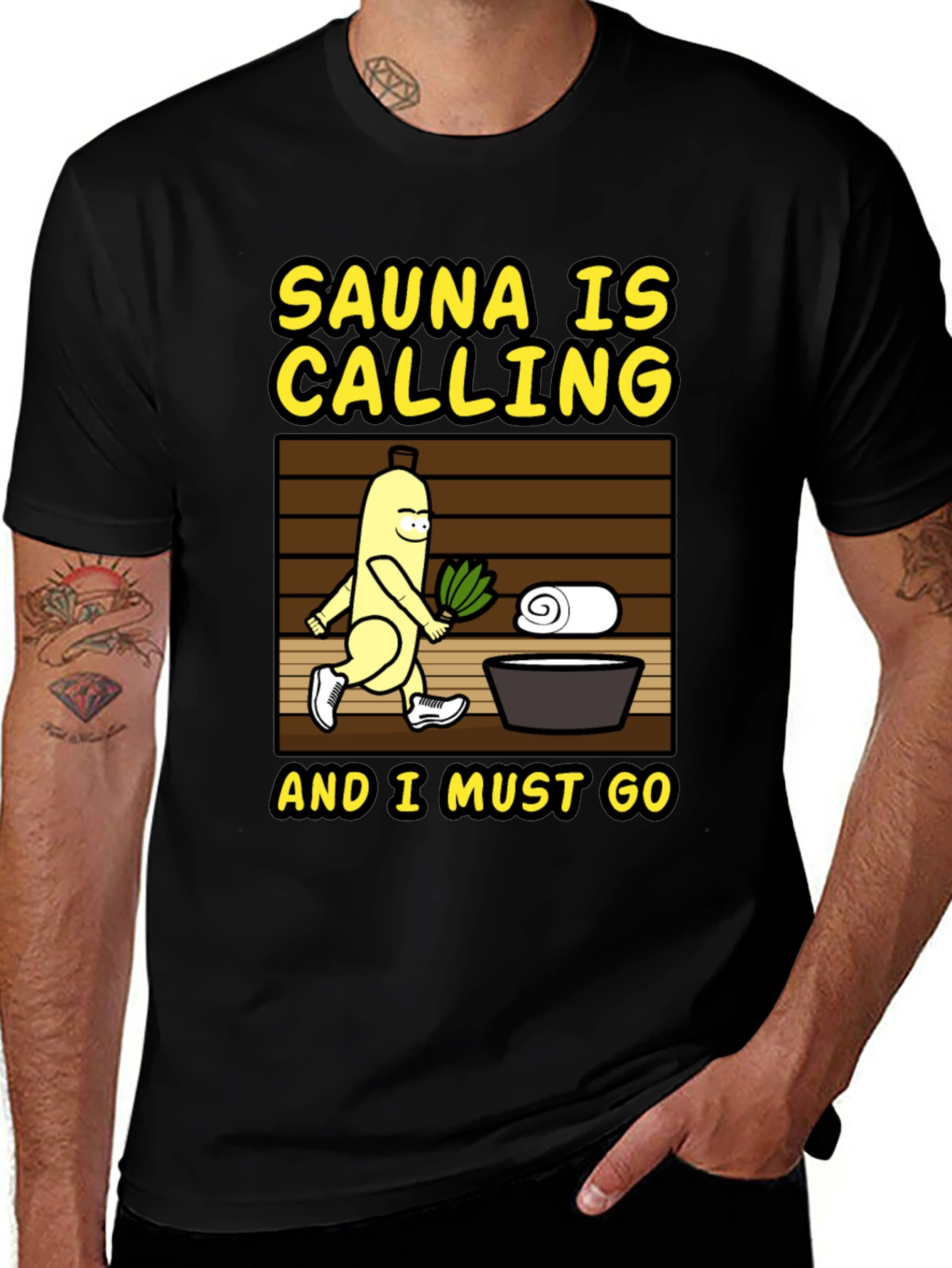 Variant 27 of Sauna Calling Funny T-Shirt