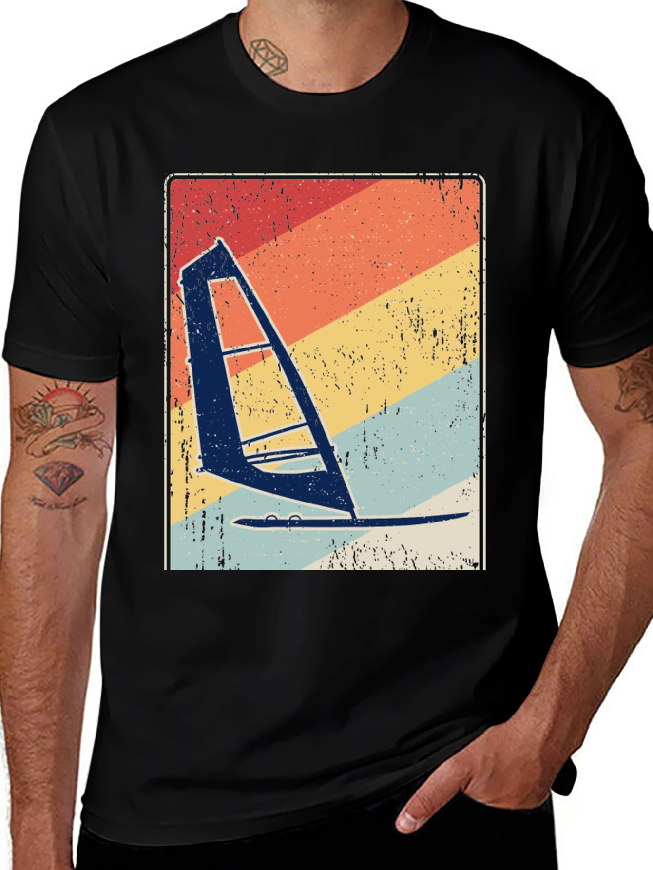 Variant 14 of Vintage Windsurfing T-Shirt Retro Style Surf Tee