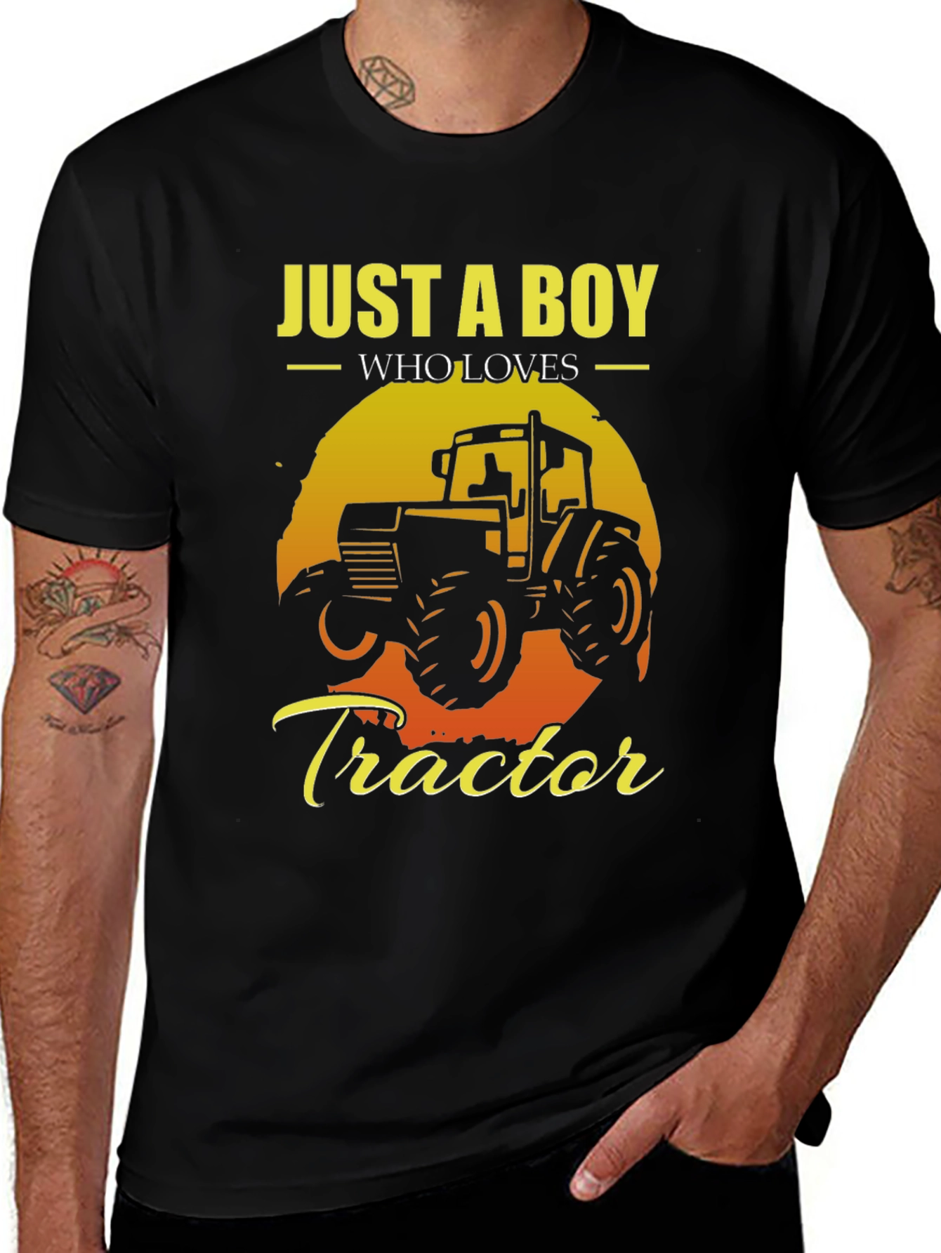 Variant 27 of Just A Boy Who Loves Tractors T-Shirt