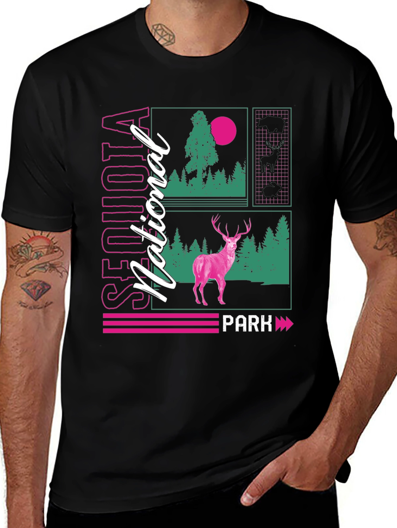 Variant 16 of Sequoia National Park Deer Graphic Tee