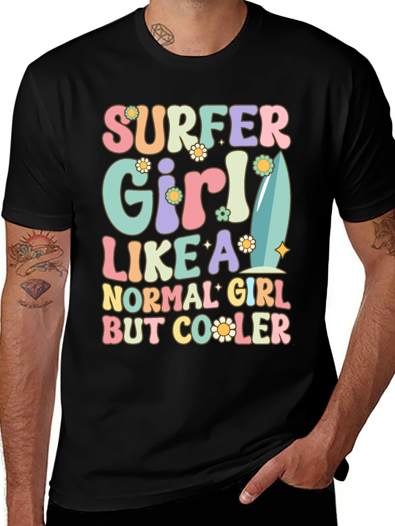 Variant 28 of Surfer Girl Retro Graphic T-Shirt