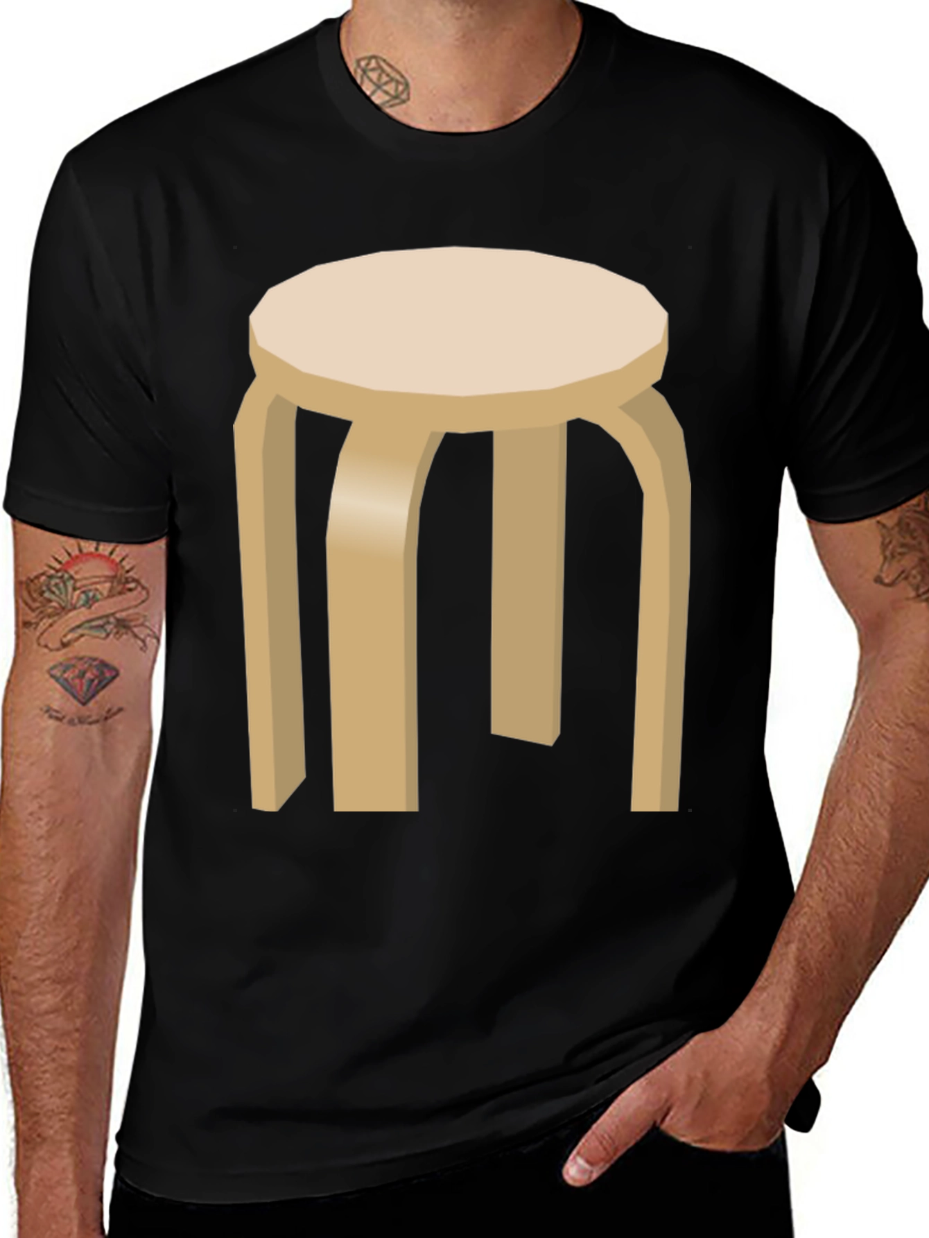 Variant 3 of Stool Graphic T-Shirt - Modern Minimalist Tee