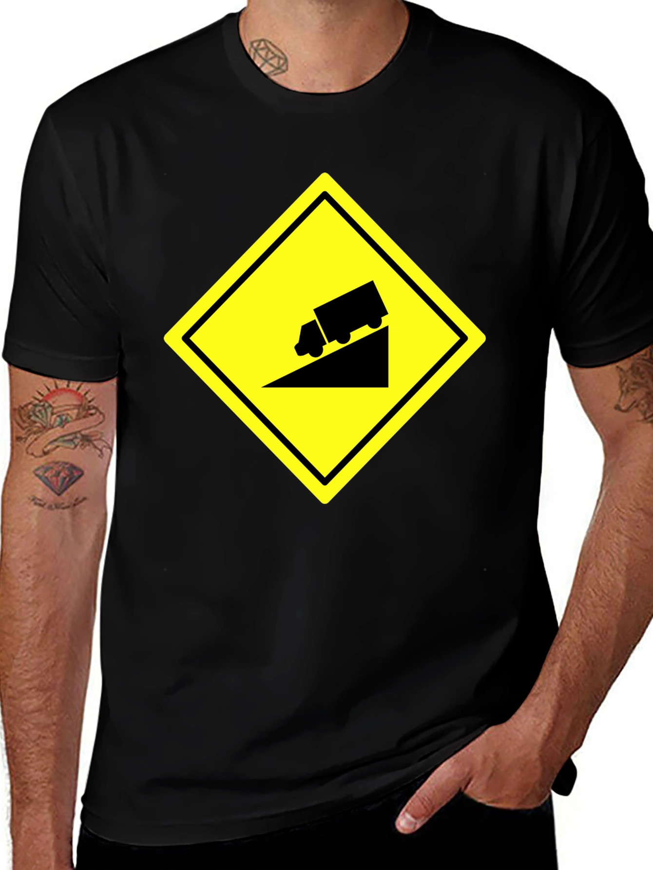 Variant 20 of Steep Grade Truck Black T-Shirt