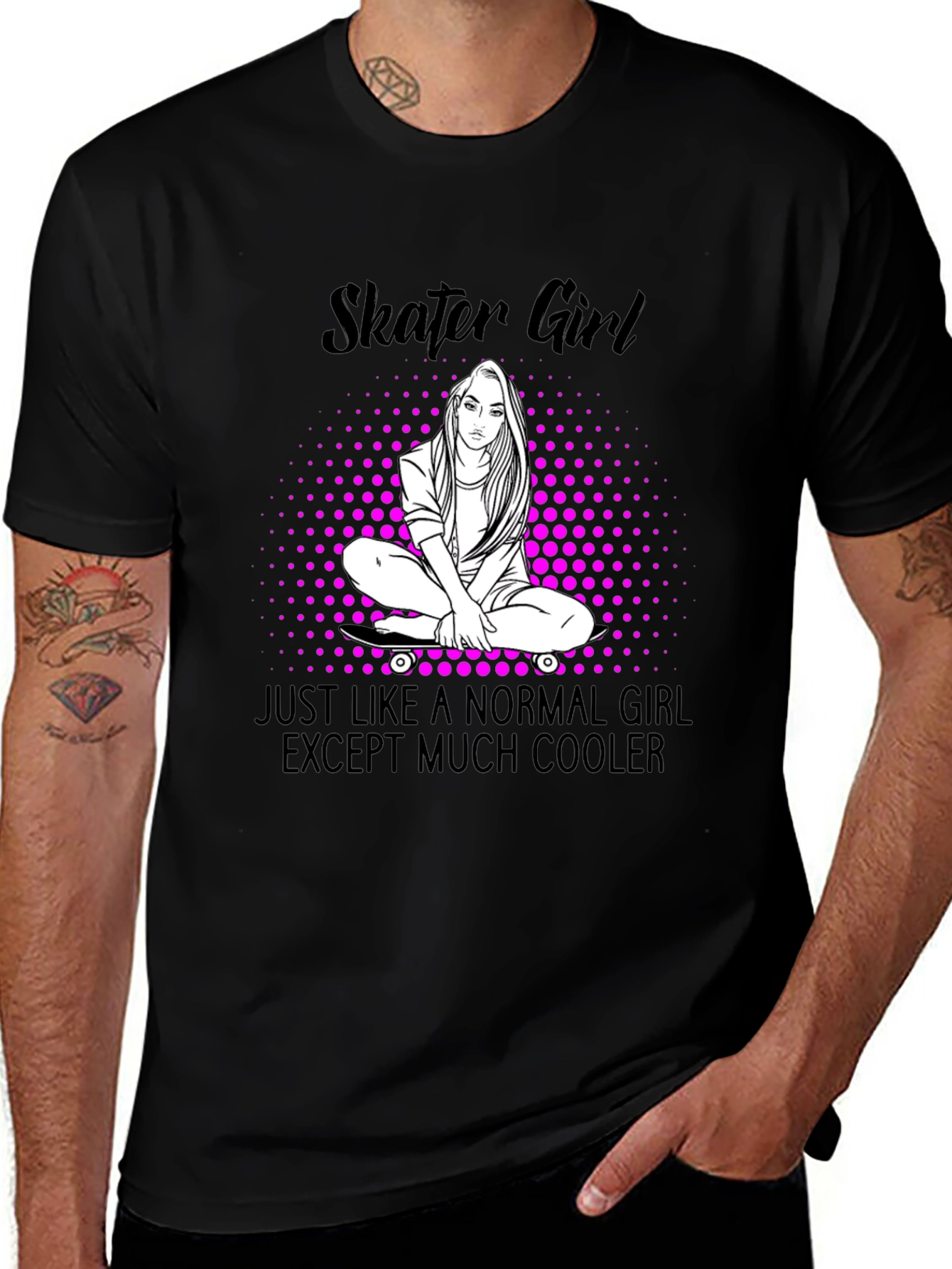 Variant 15 of Skater Girl T-Shirt - Cool Graphic Tee