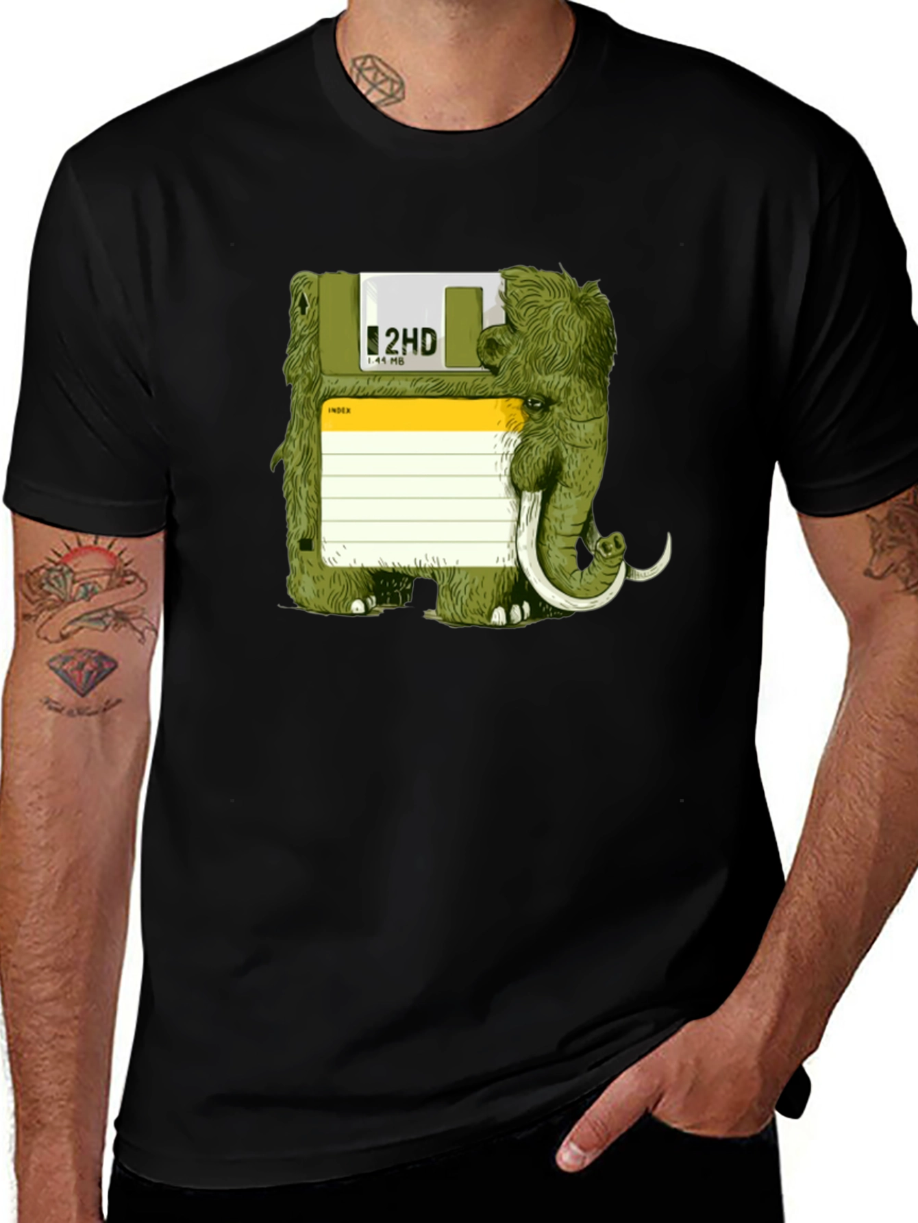 Variant 24 of Floppy Disk Mammoth Graphic Tee
