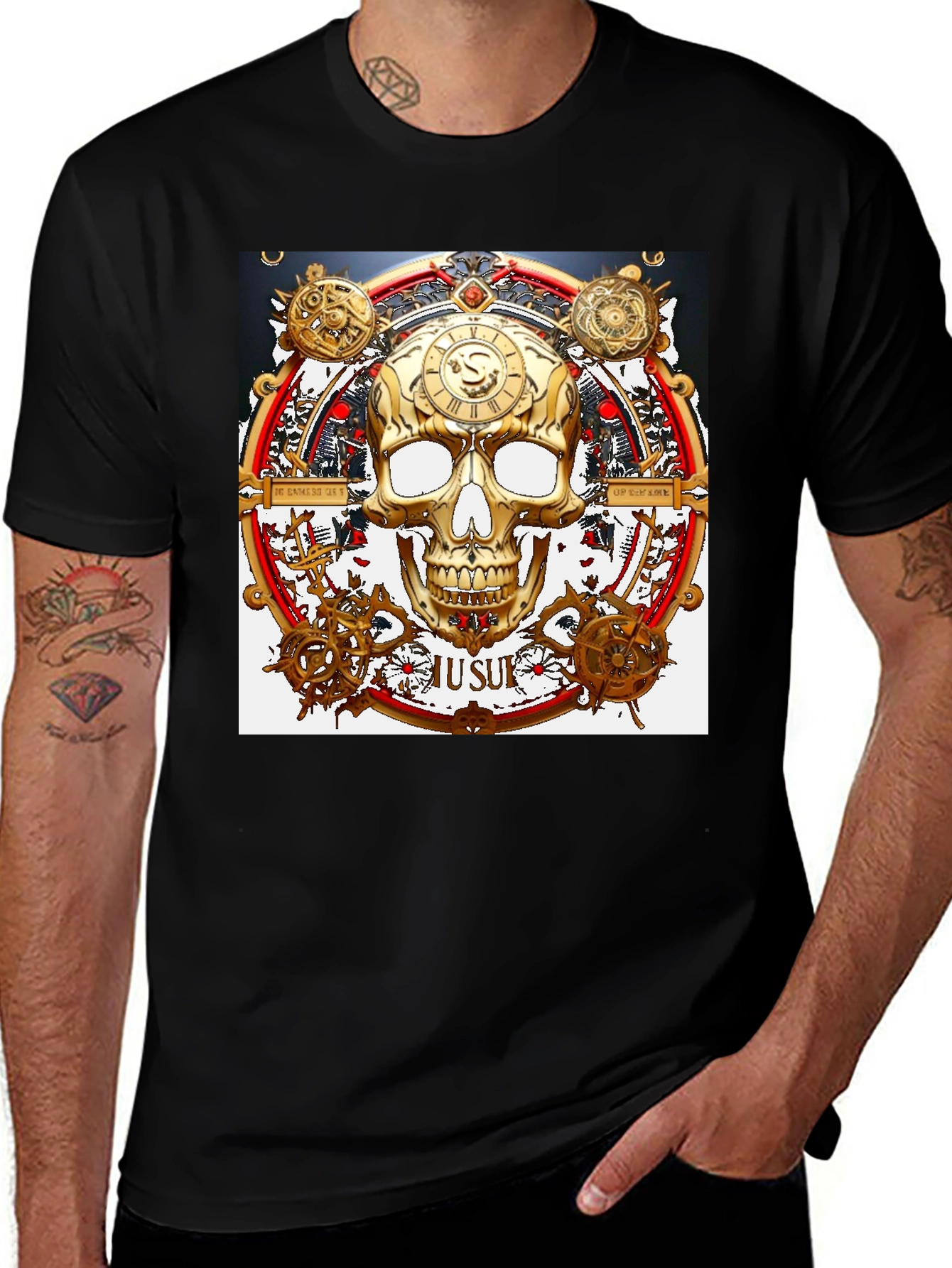 Variant 23 of Steampunk Skull Graphic T-Shirt