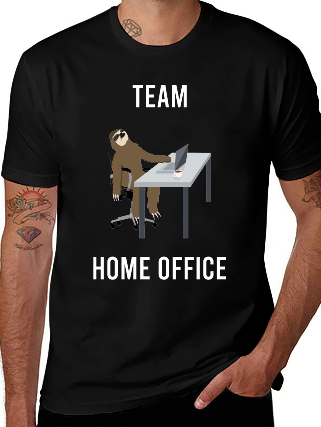 Variant 13 of Team Home Office Sloth T-Shirt - Funny Work From Home Tee