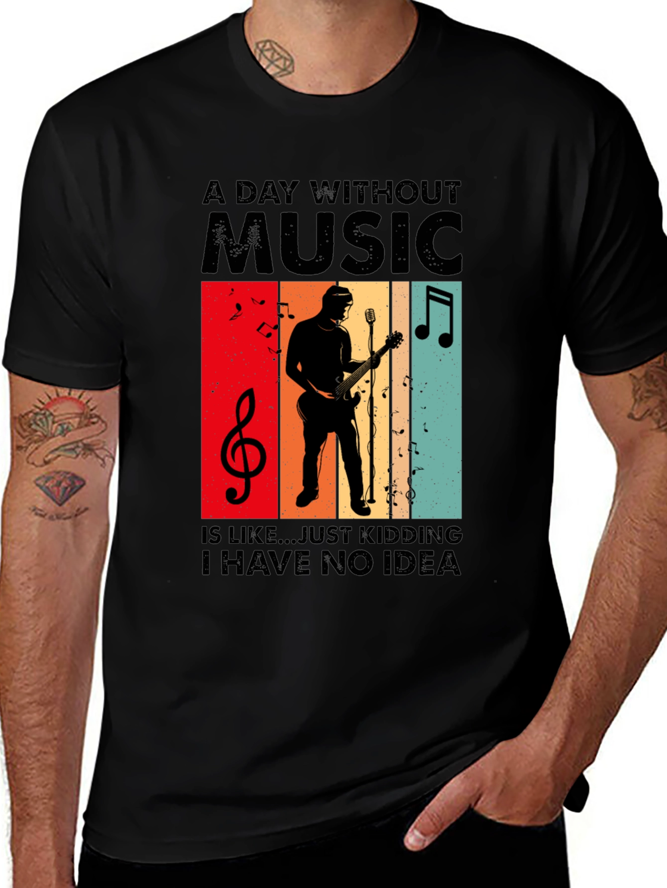 Variant 16 of A Day Without Music T-Shirt - Musician Tee