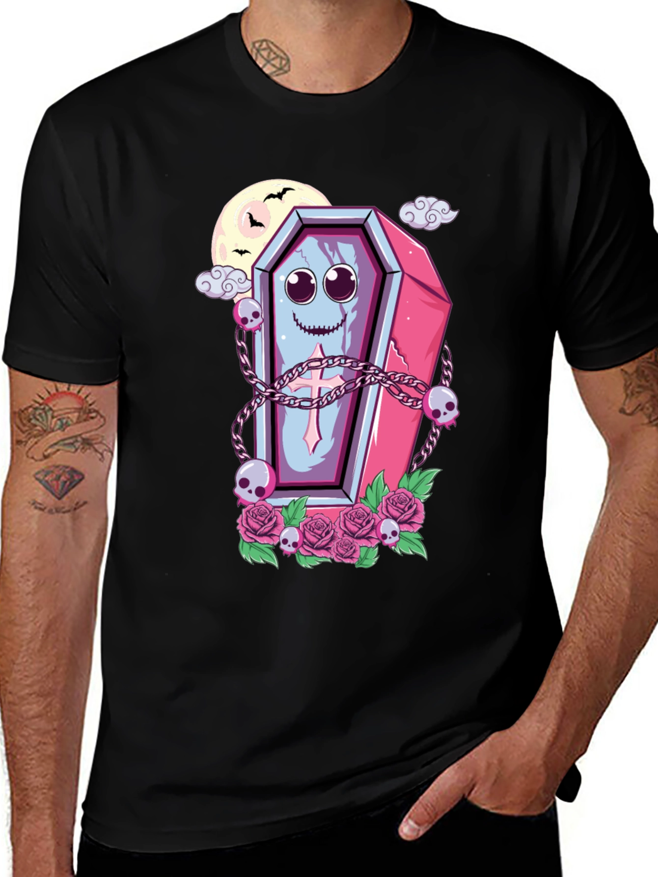 Variant 23 of Cute Kawaii Coffin Graphic T-Shirt
