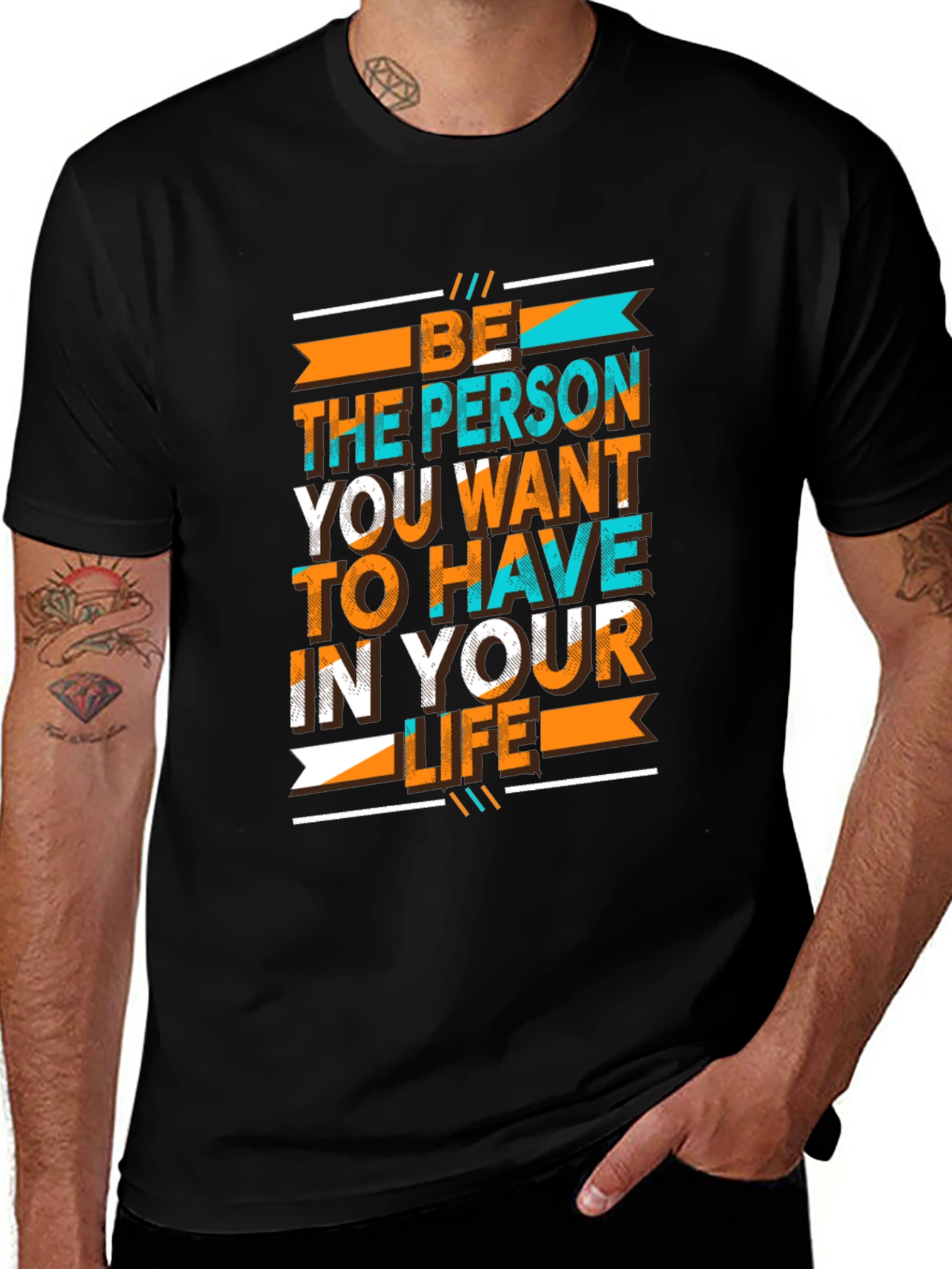 Variant 12 of Be the Person T-Shirt - Inspirational Graphic Tee
