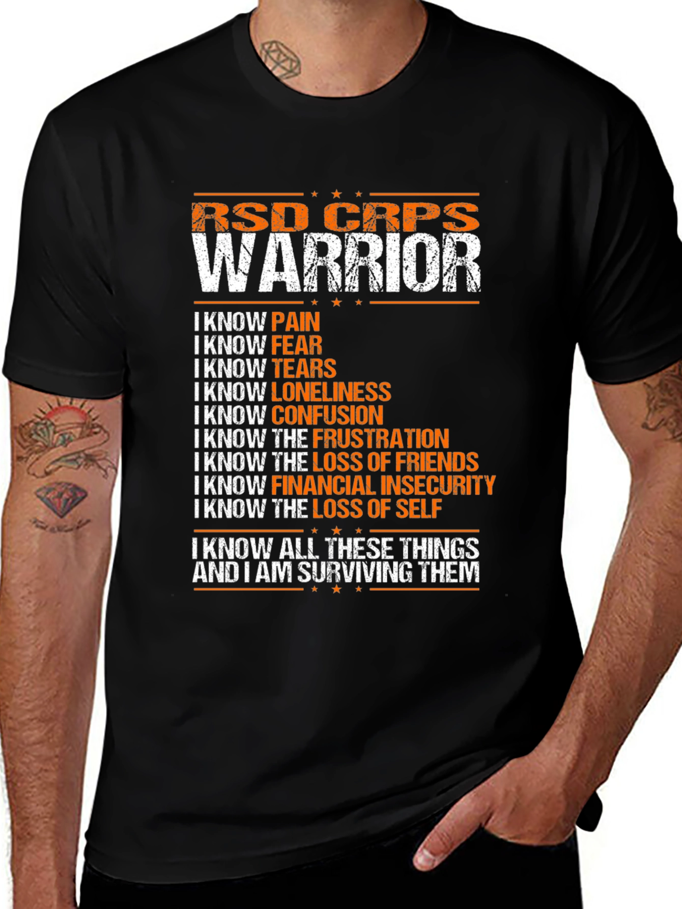 RSD CRPS Warrior T-Shirt - Survivor Tee