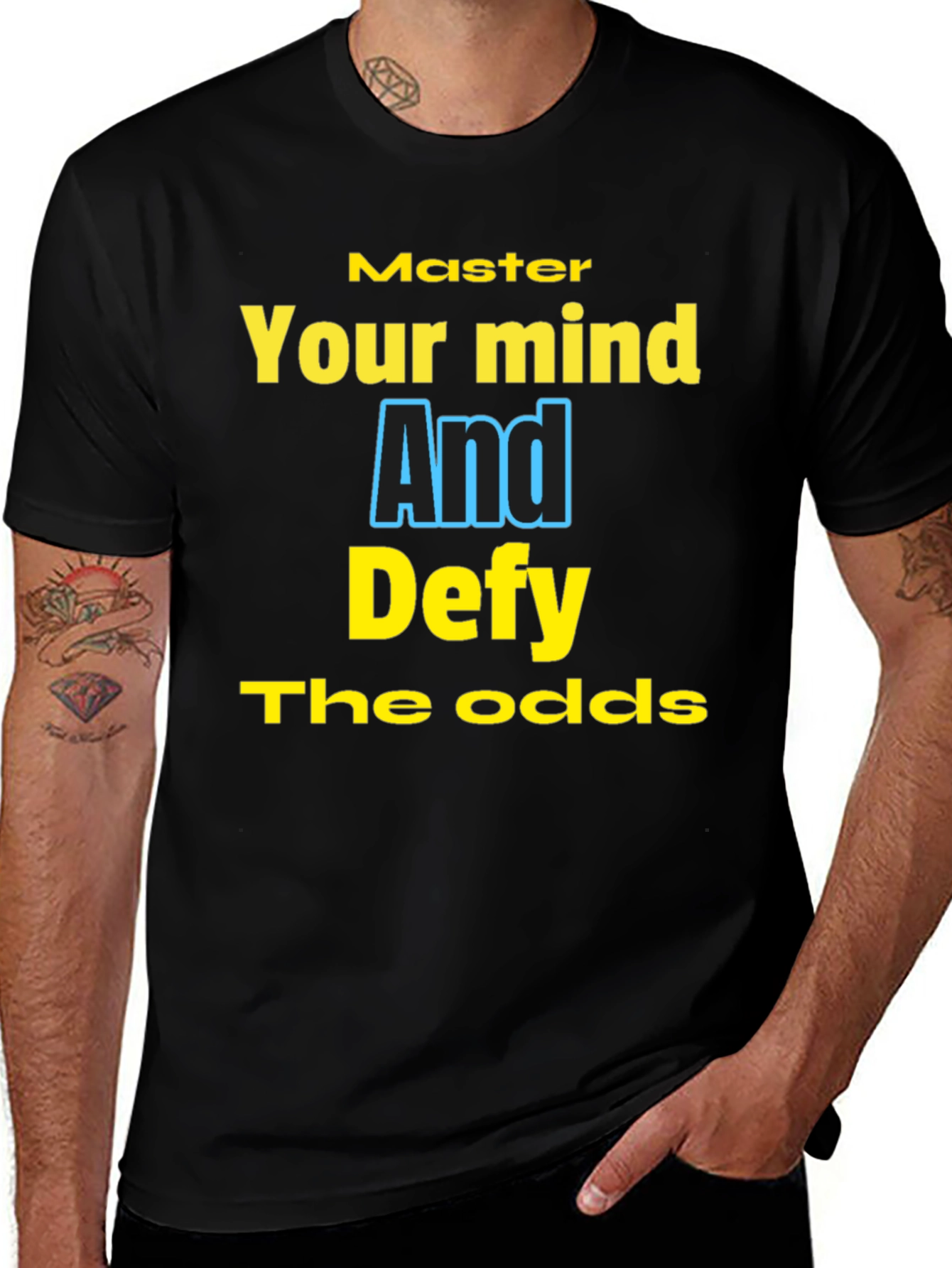 Variant 13 of Master Your Mind T-Shirt - Motivational Black Tee