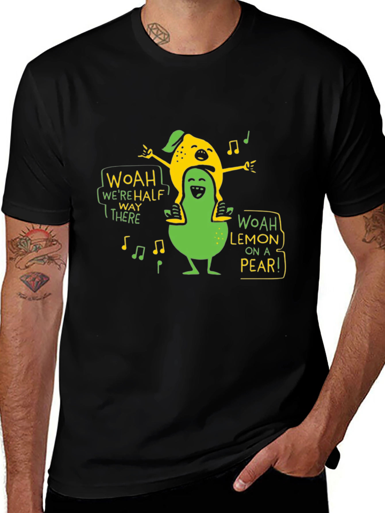 Variant 25 of Woah Lemon on a Pear Graphic T-Shirt