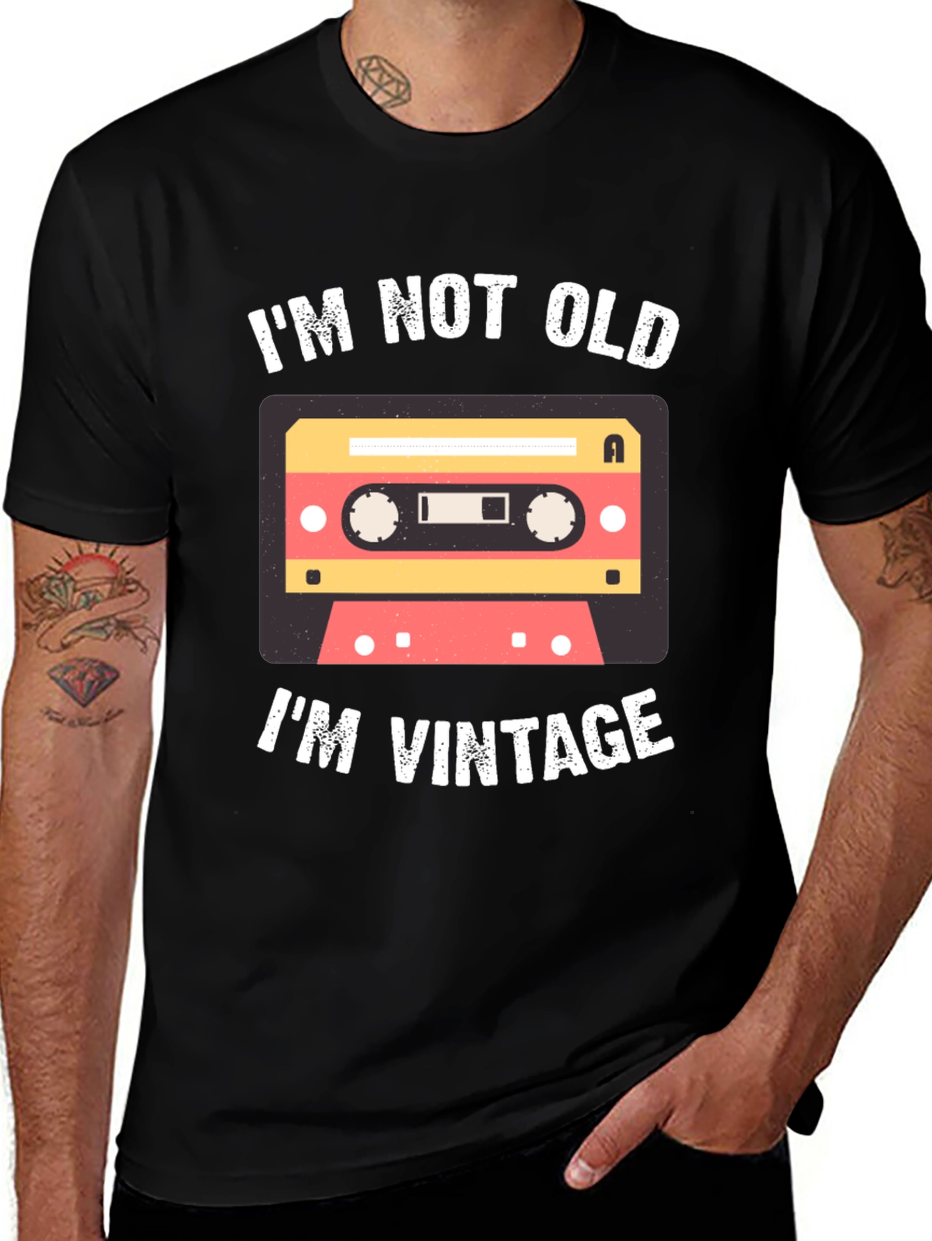 Variant 18 of I'm Not Old I'm Vintage Cassette Tape Graphic T-Shirt