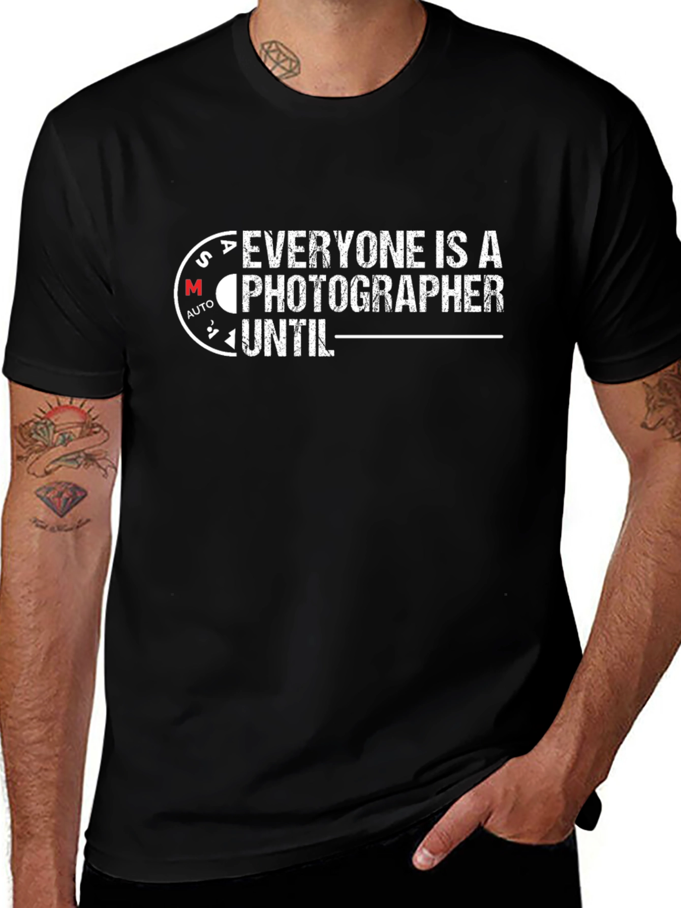 Variant 28 of Everyone is a Photographer T-Shirt - Black