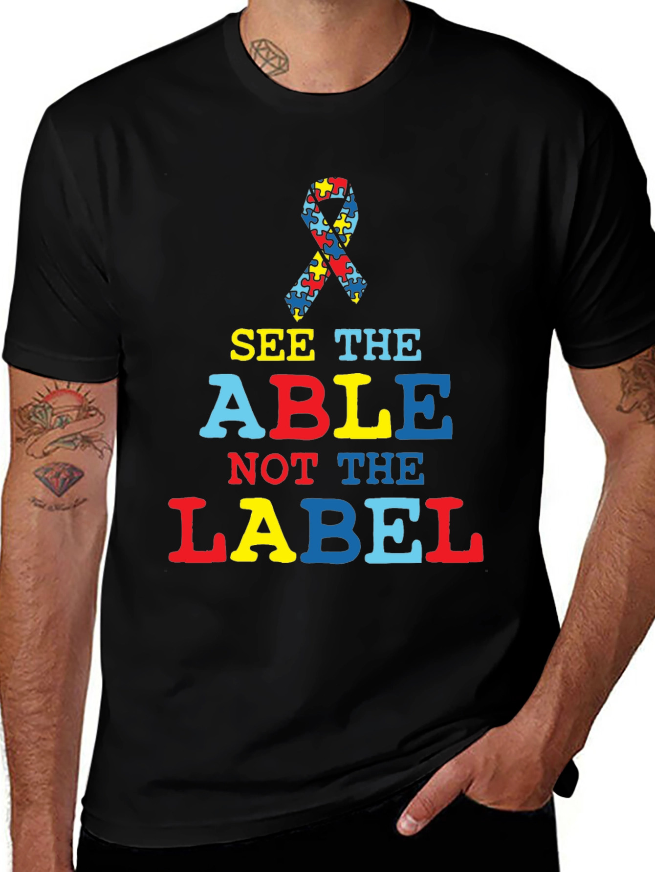 Variant 3 of Autism Awareness T-Shirt - See the Able