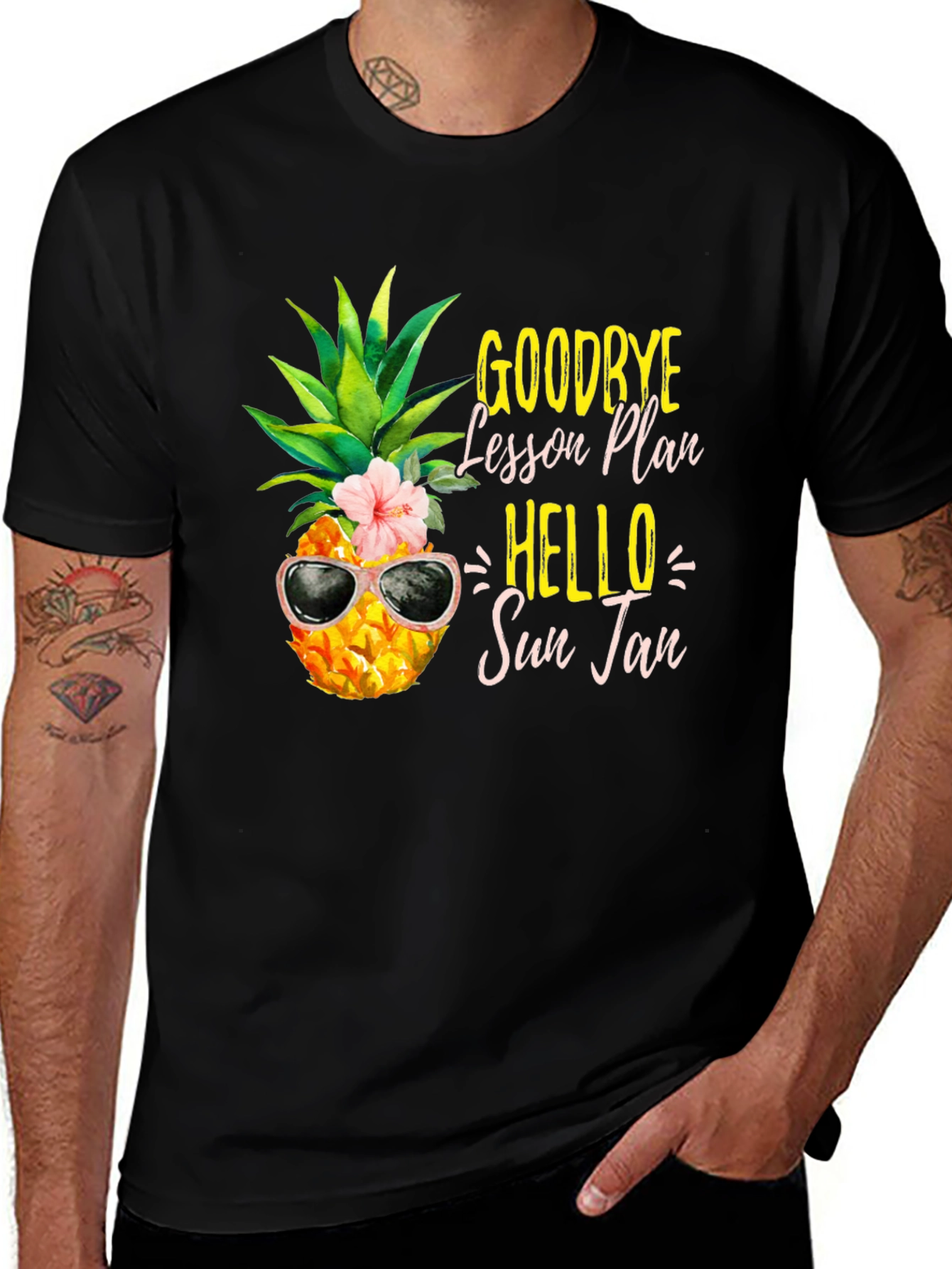 Variant 24 of Goodbye Lesson Plan Hello Sun Tan Summer T-Shirt