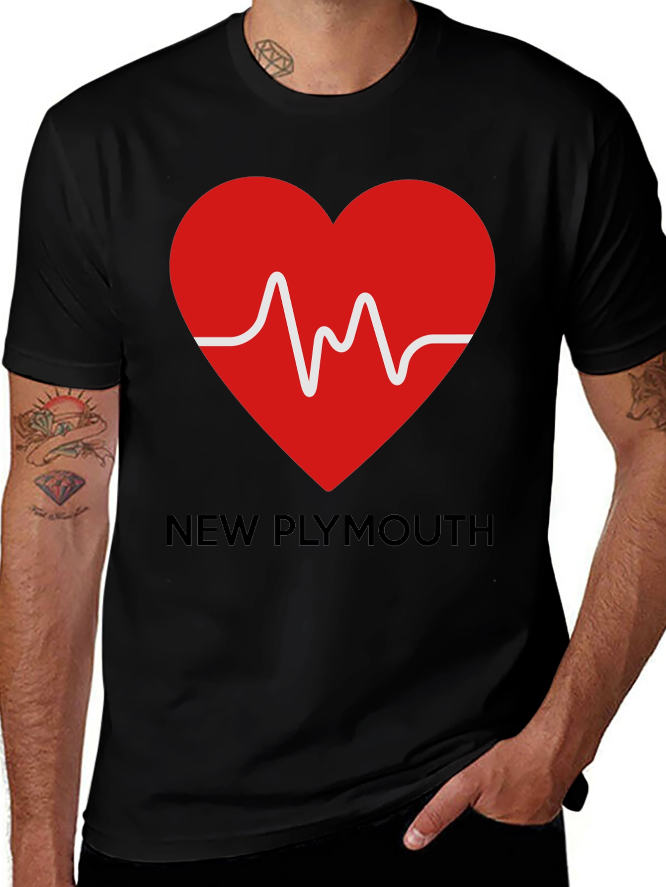 New Plymouth Heartbeat T-Shirt - Show Your Love!