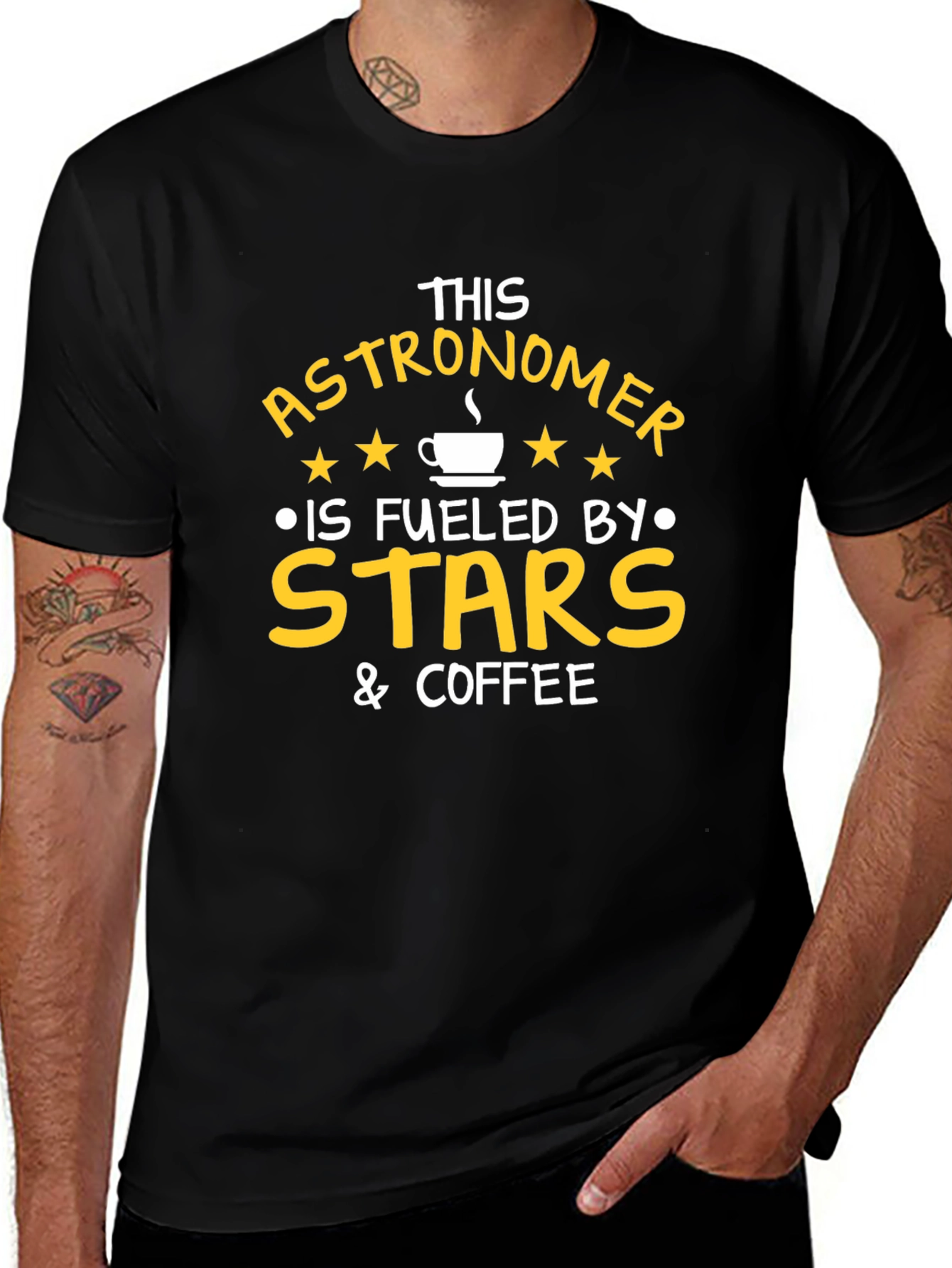 Variant 8 of Astronomer Fuelled by Stars & Coffee T-Shirt