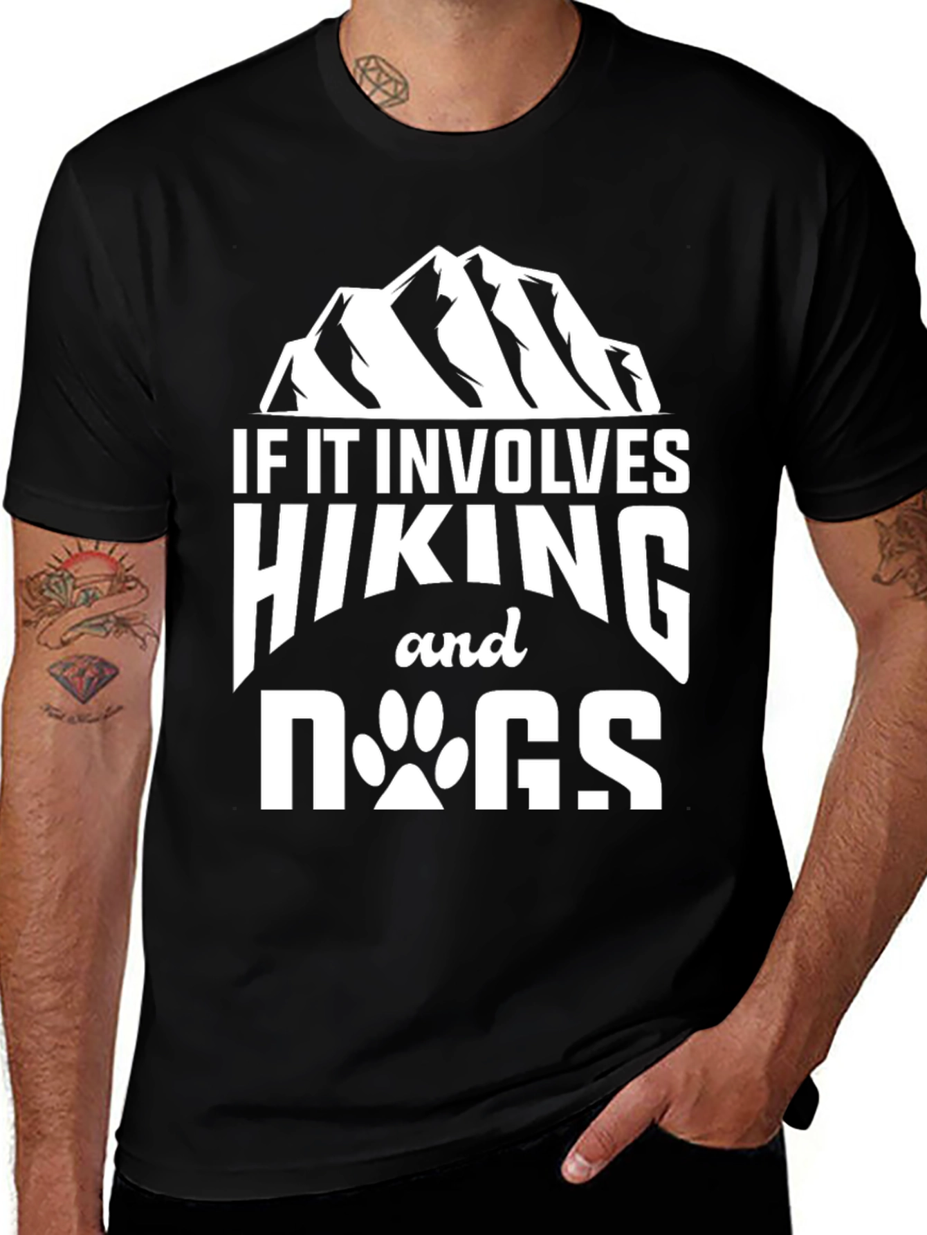 Variant 16 of Hiking and Dogs Graphic T-Shirt