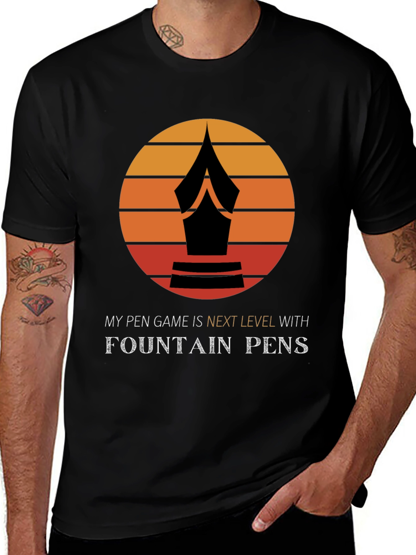Variant 28 of Fountain Pen T-Shirt - Next Level Pen Game