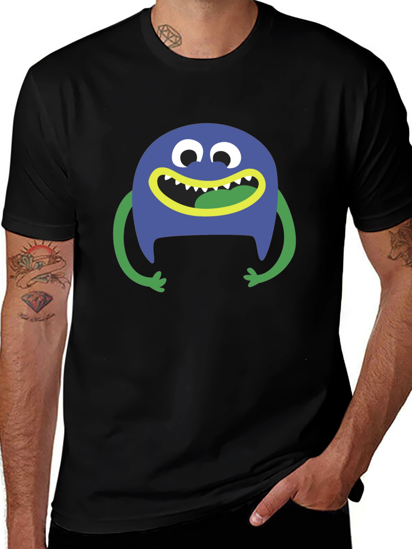Variant 14 of Monster Graphic Tee - Fun & Stylish