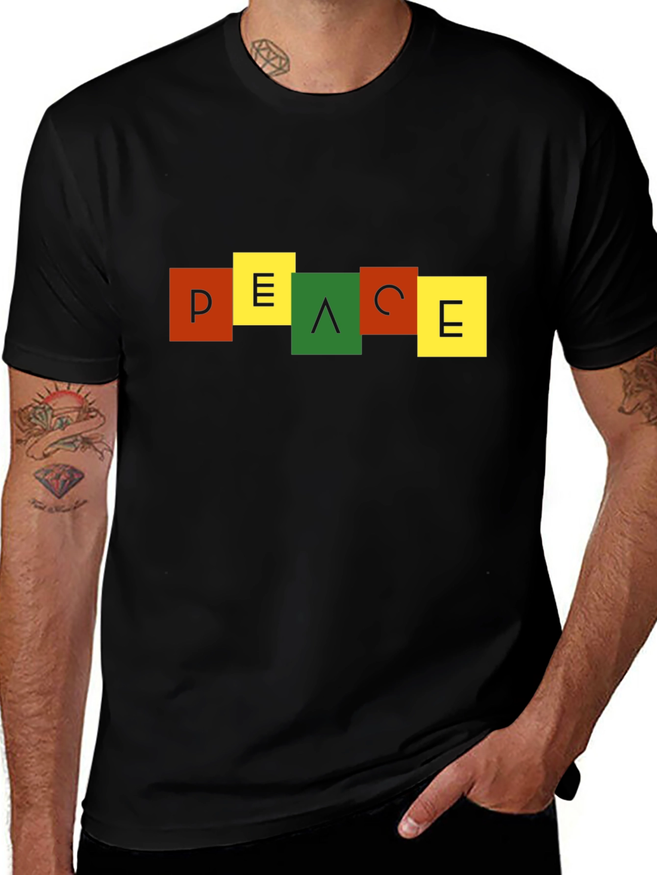 Variant 14 of Peace Graphic Tee - Stylish Comfort