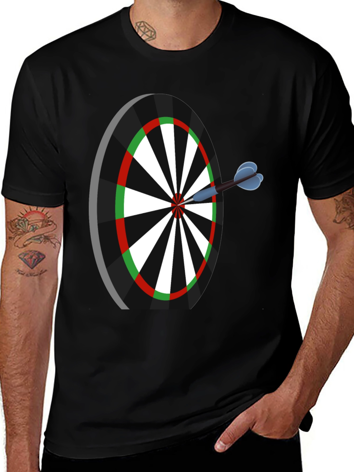 Variant 26 of Dartboard T-Shirt - Bullseye Graphic Tee
