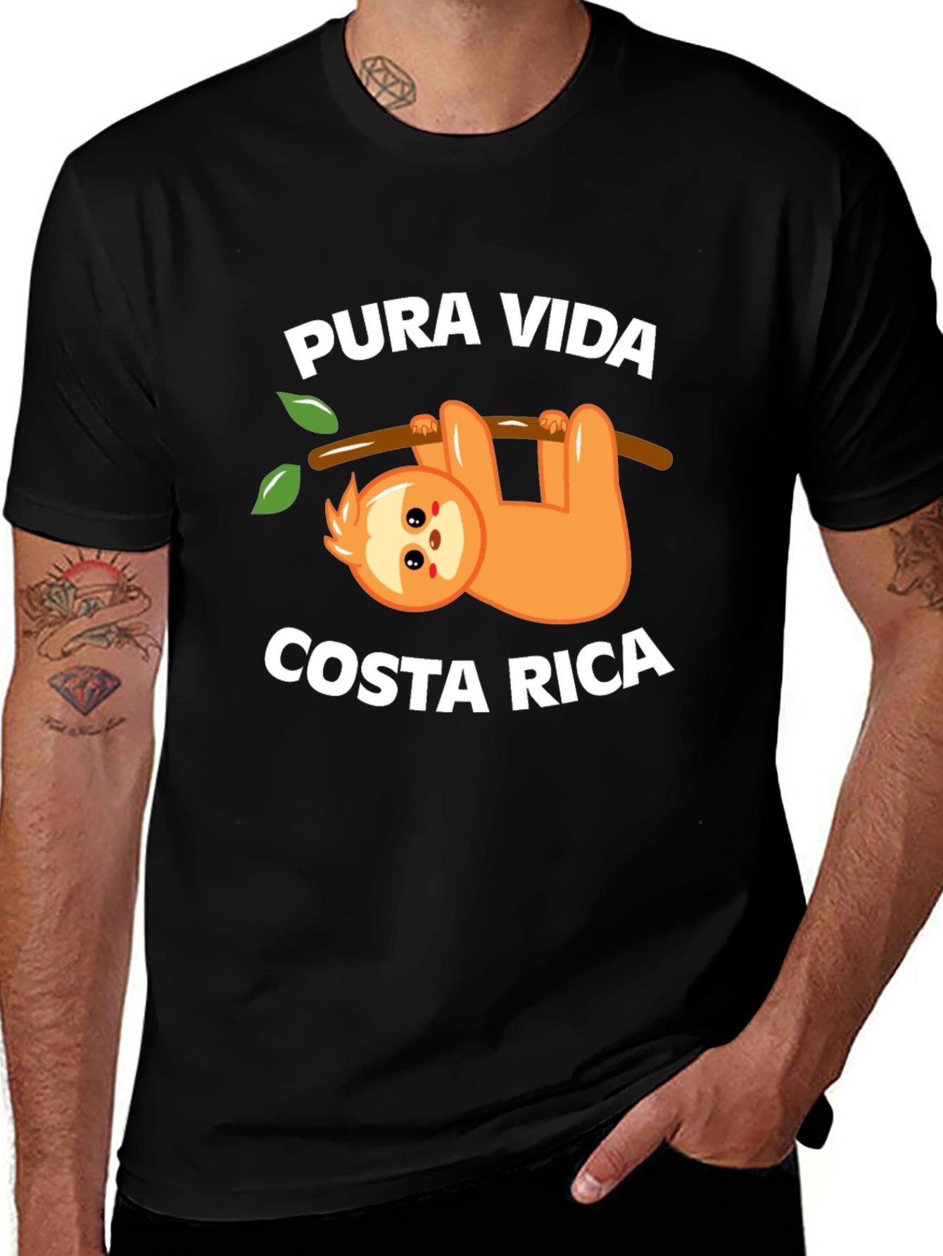 Variant 28 of Pura Vida Costa Rica Sloth Graphic T-Shirt