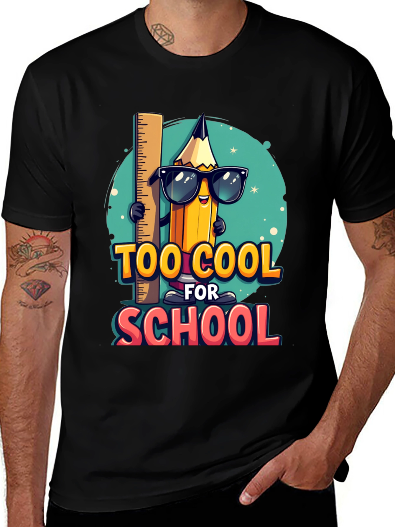 Variant 14 of Too Cool for School Graphic T-Shirt