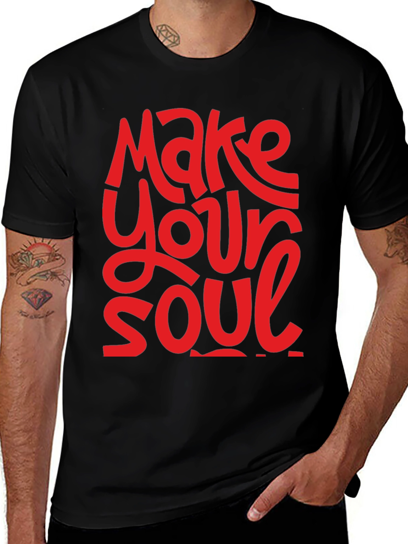 Black Make Your Soul Shine Graphic T-Shirt main image