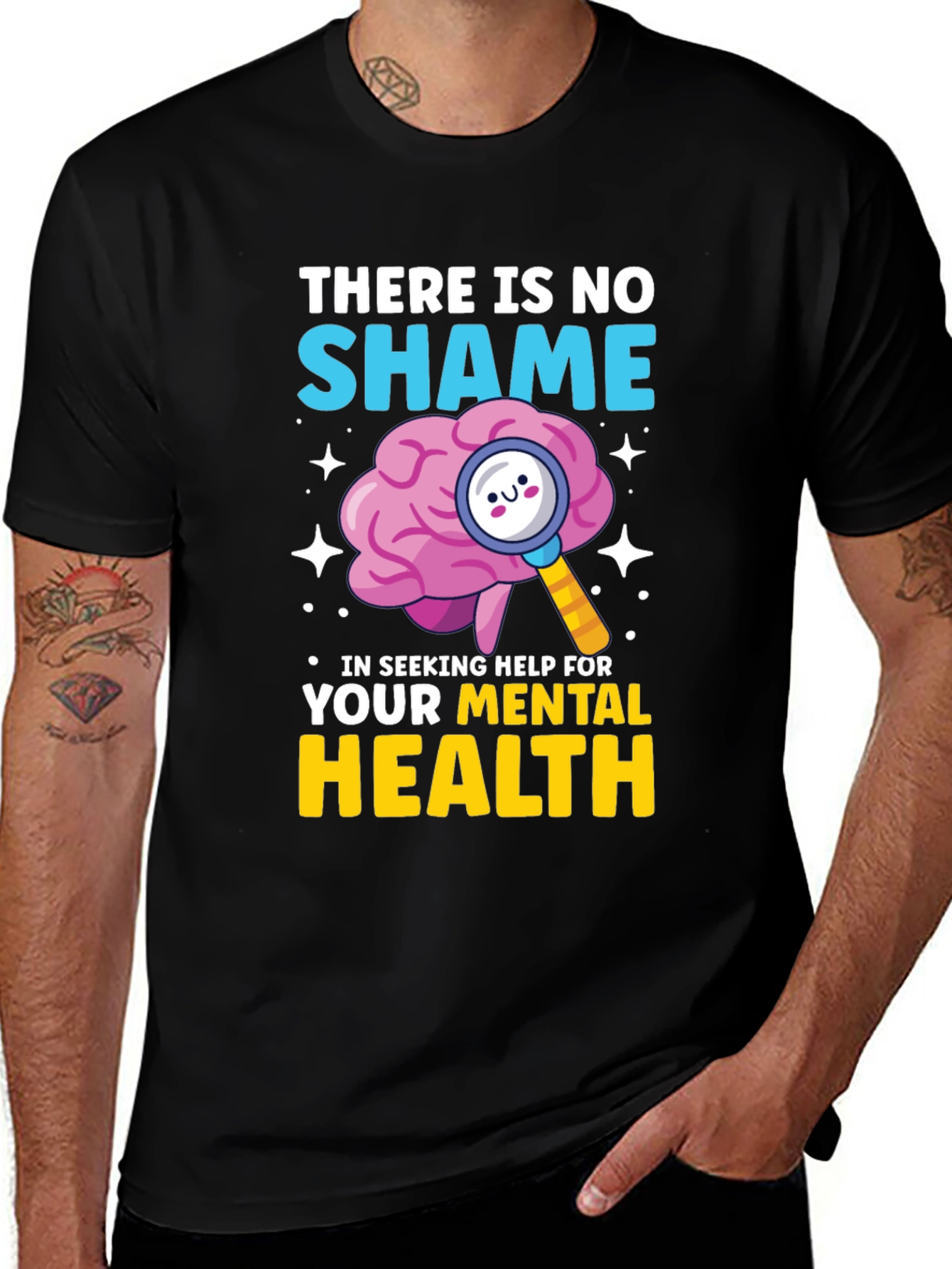 Variant 22 of Mental Health Awareness T-Shirt - No Shame