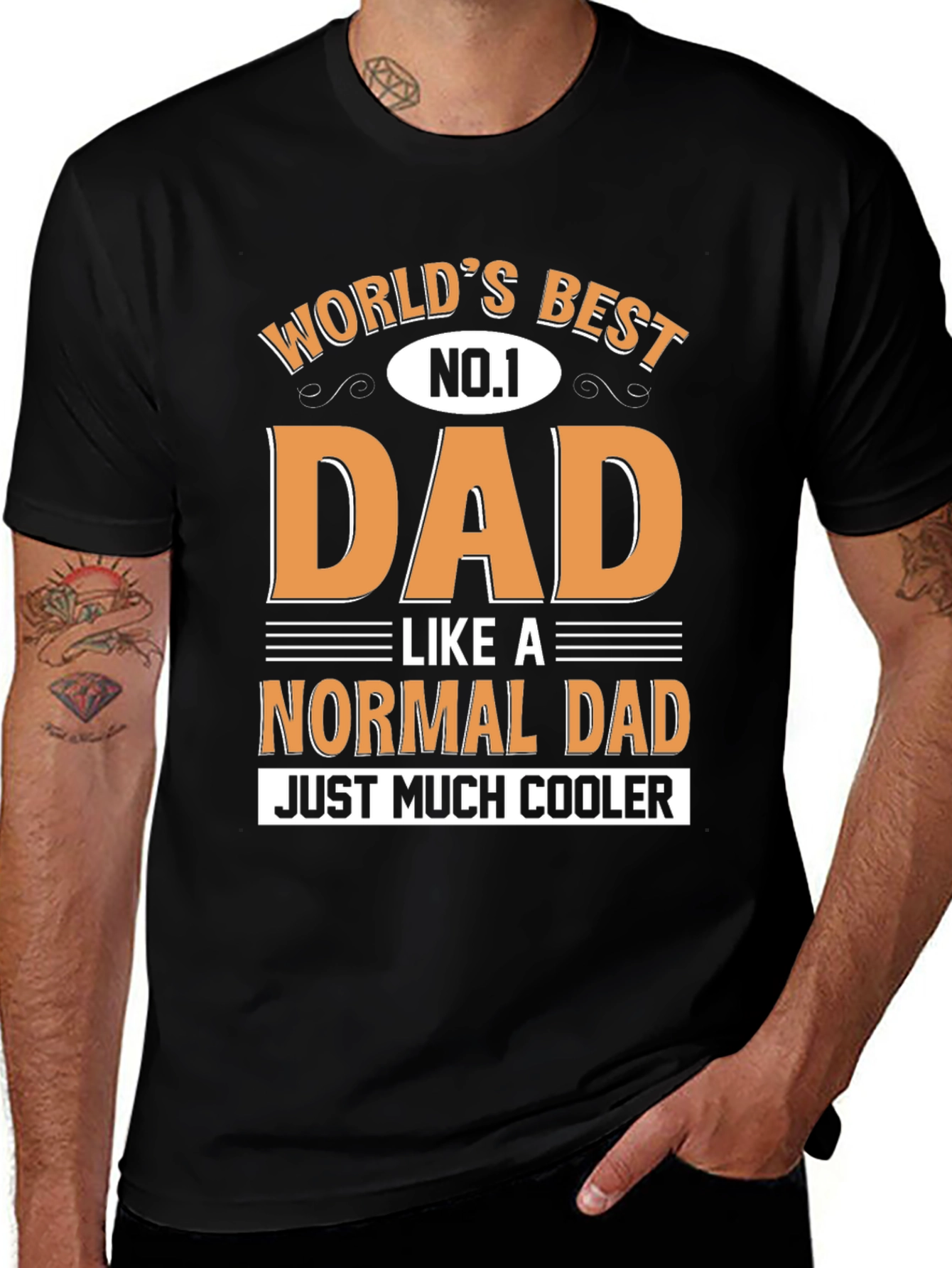 Variant 21 of World's Best Dad T-Shirt - Cool Dad Edition