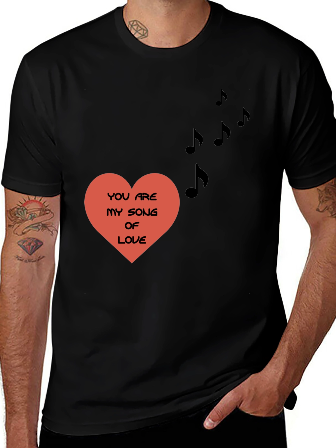 Variant 15 of Romantic "You Are My Song Of Love" Graphic Tee