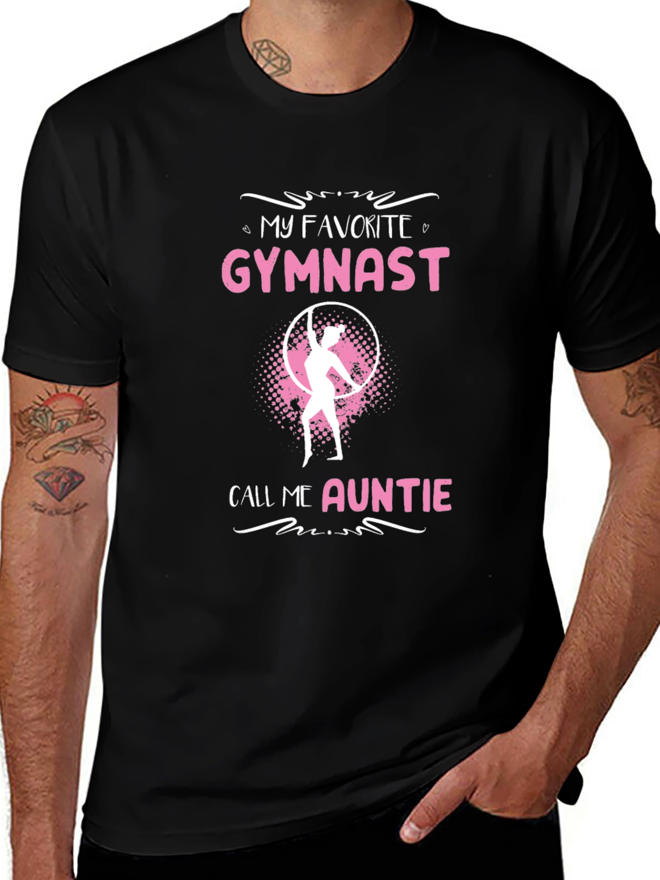 Variant 5 of My Favorite Gymnast Call Me Auntie T-Shirt
