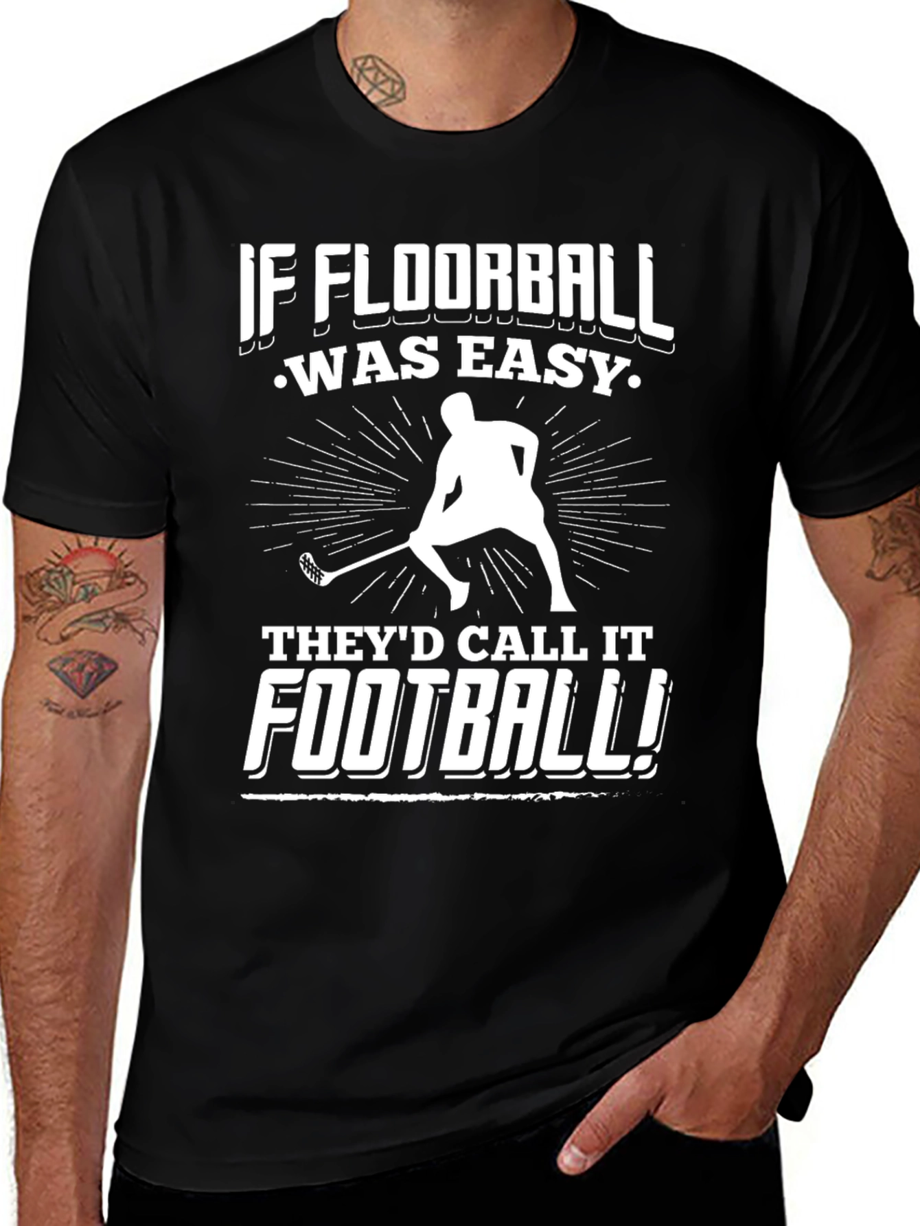 Variant 21 of Floorball T-Shirt - If Floorball Was Easy!