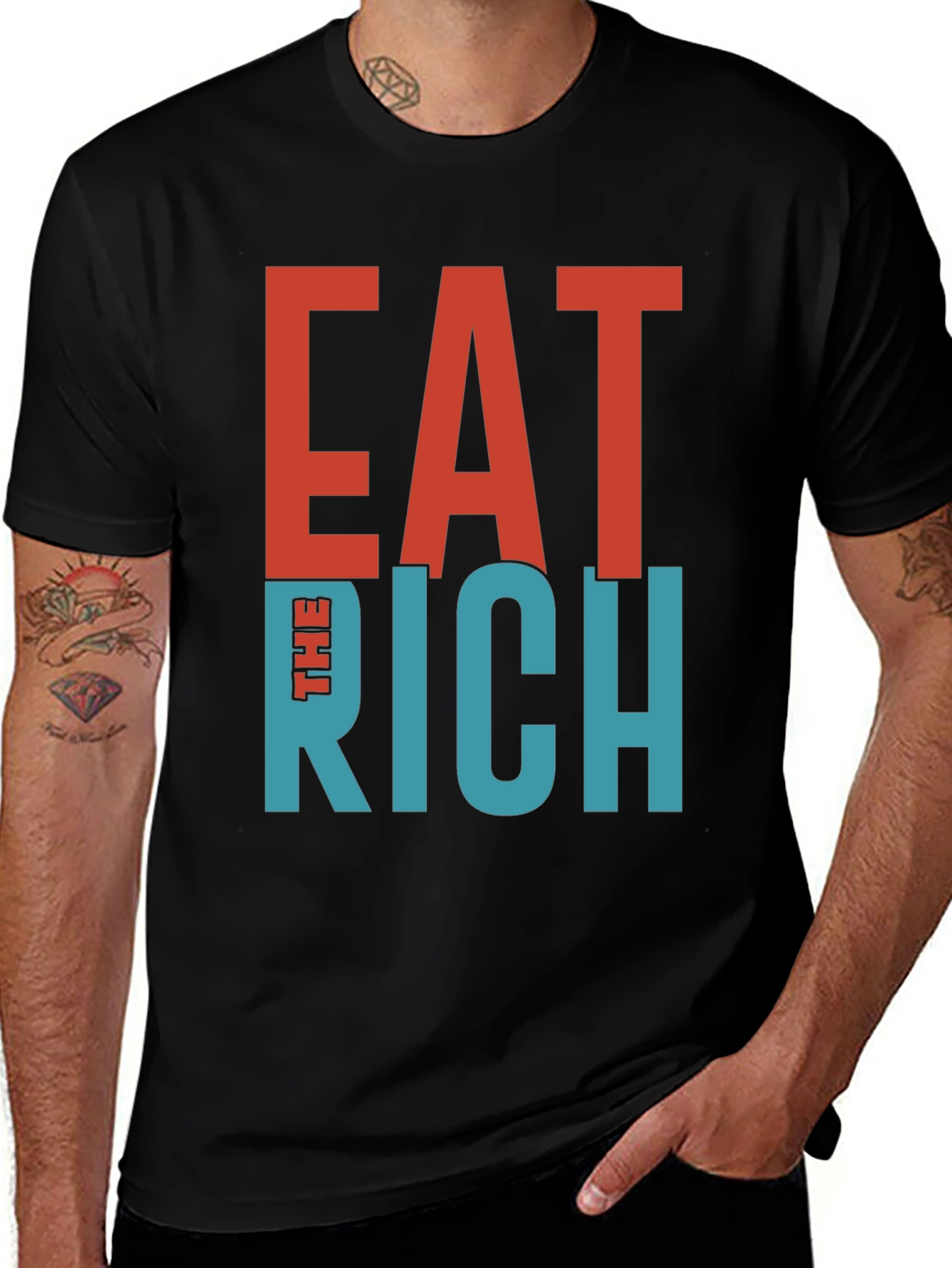 Variant 28 of Eat The Rich Graphic Tee - Bold Statement T-Shirt
