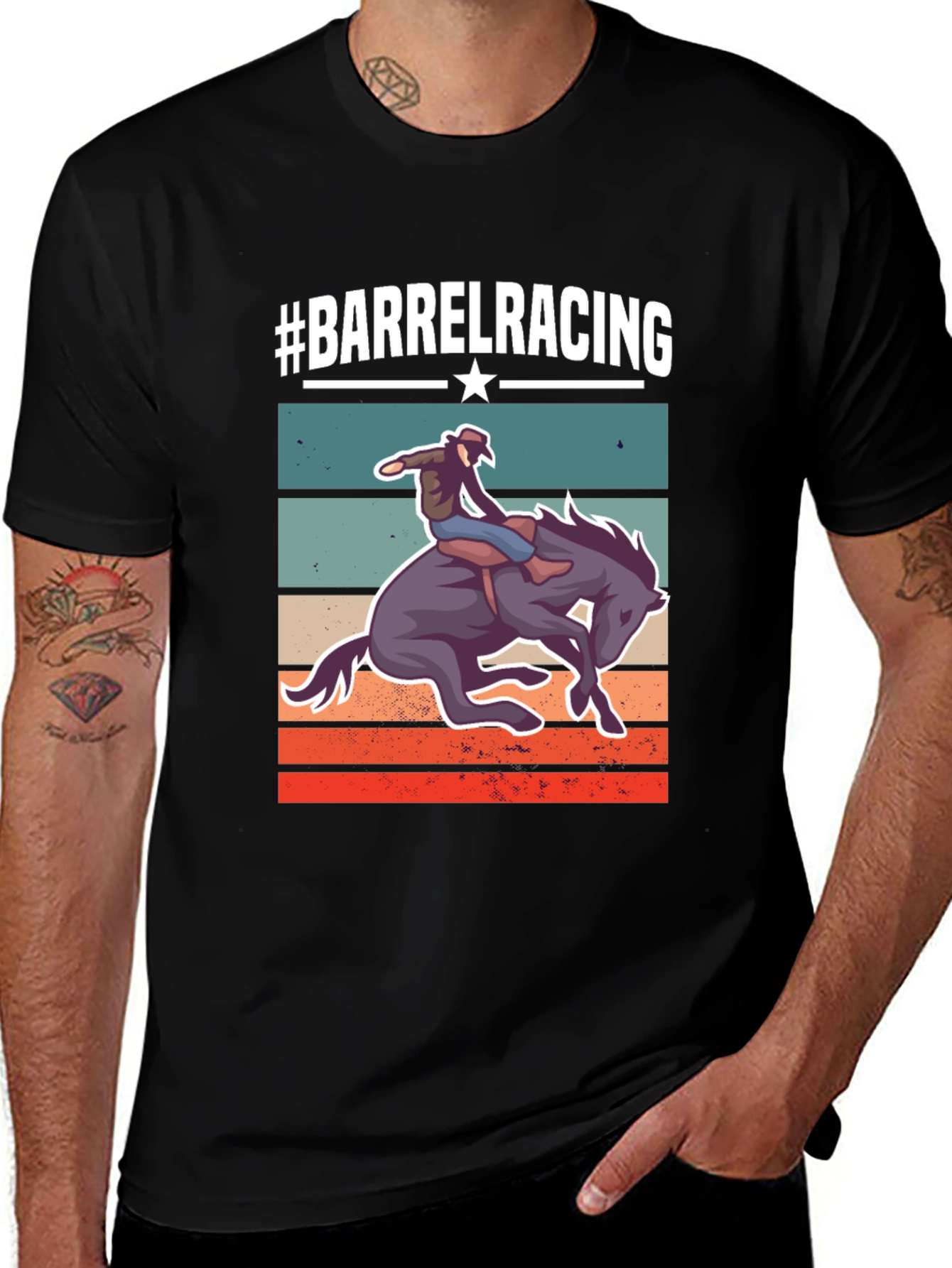 Barrel Racing Graphic T-Shirt
