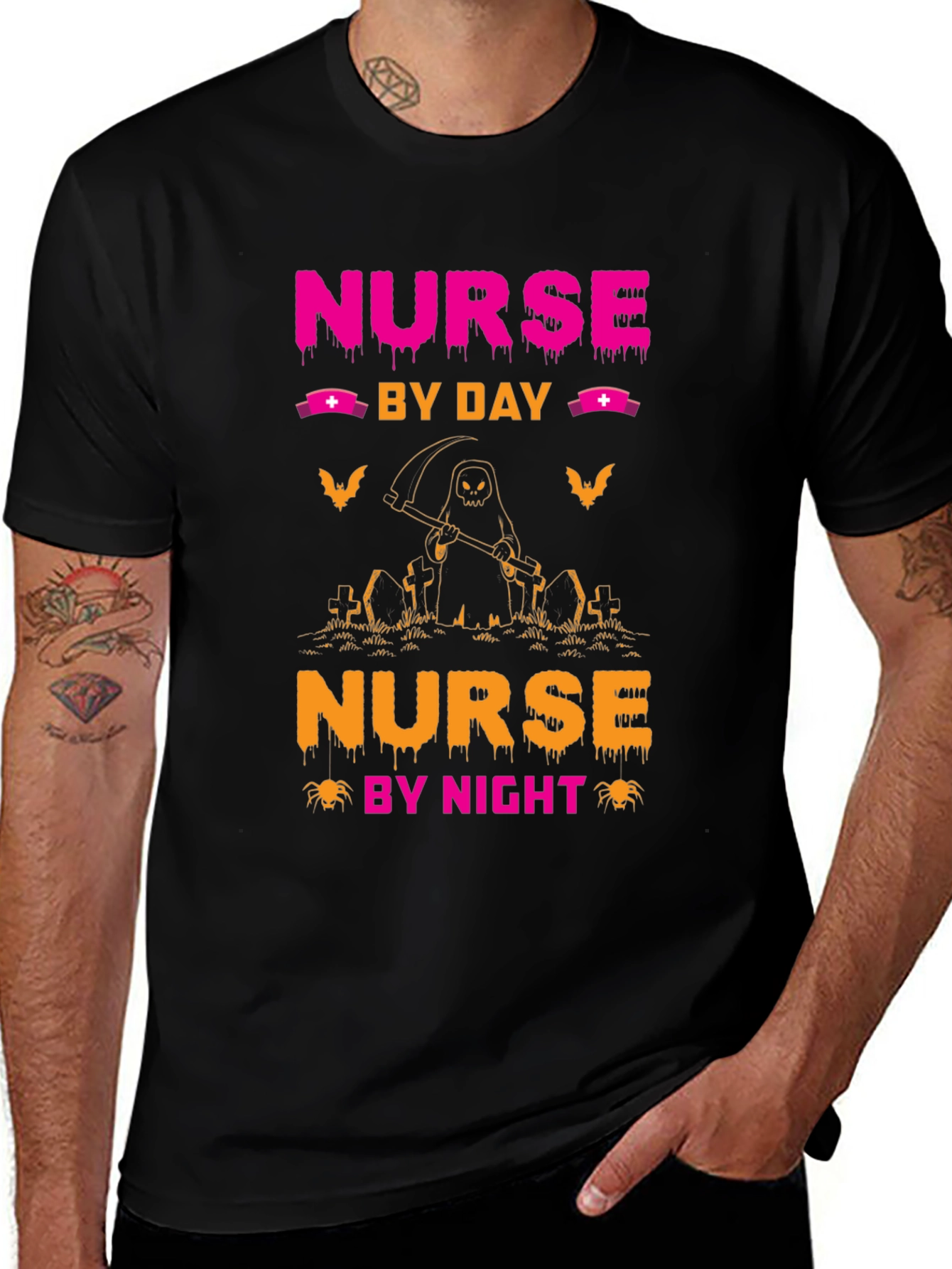 Variant 10 of Nurse by Day, Nurse by Night Halloween T-Shirt