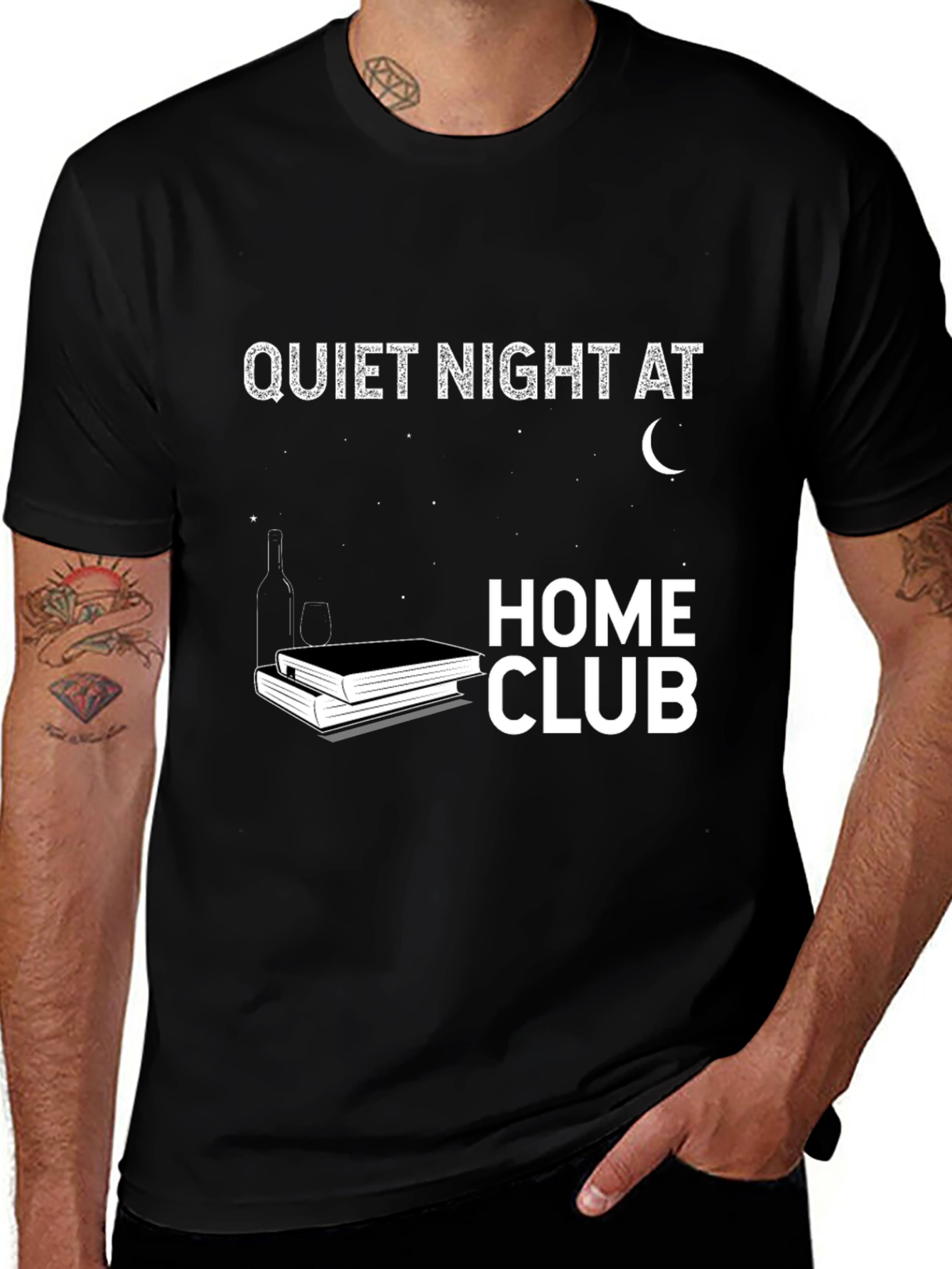 Variant 25 of Quiet Night at Home Club Graphic T-Shirt