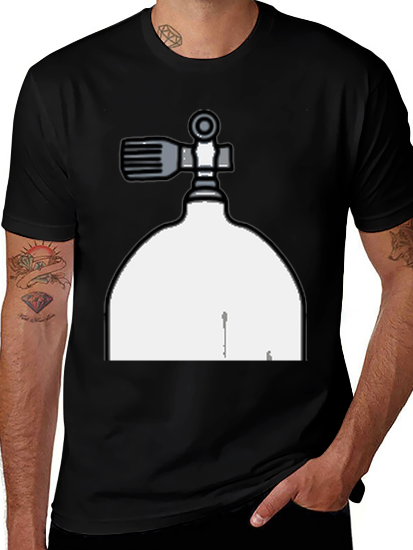 Variant 26 of Diving Tank Graphic Tee - Diver Gift