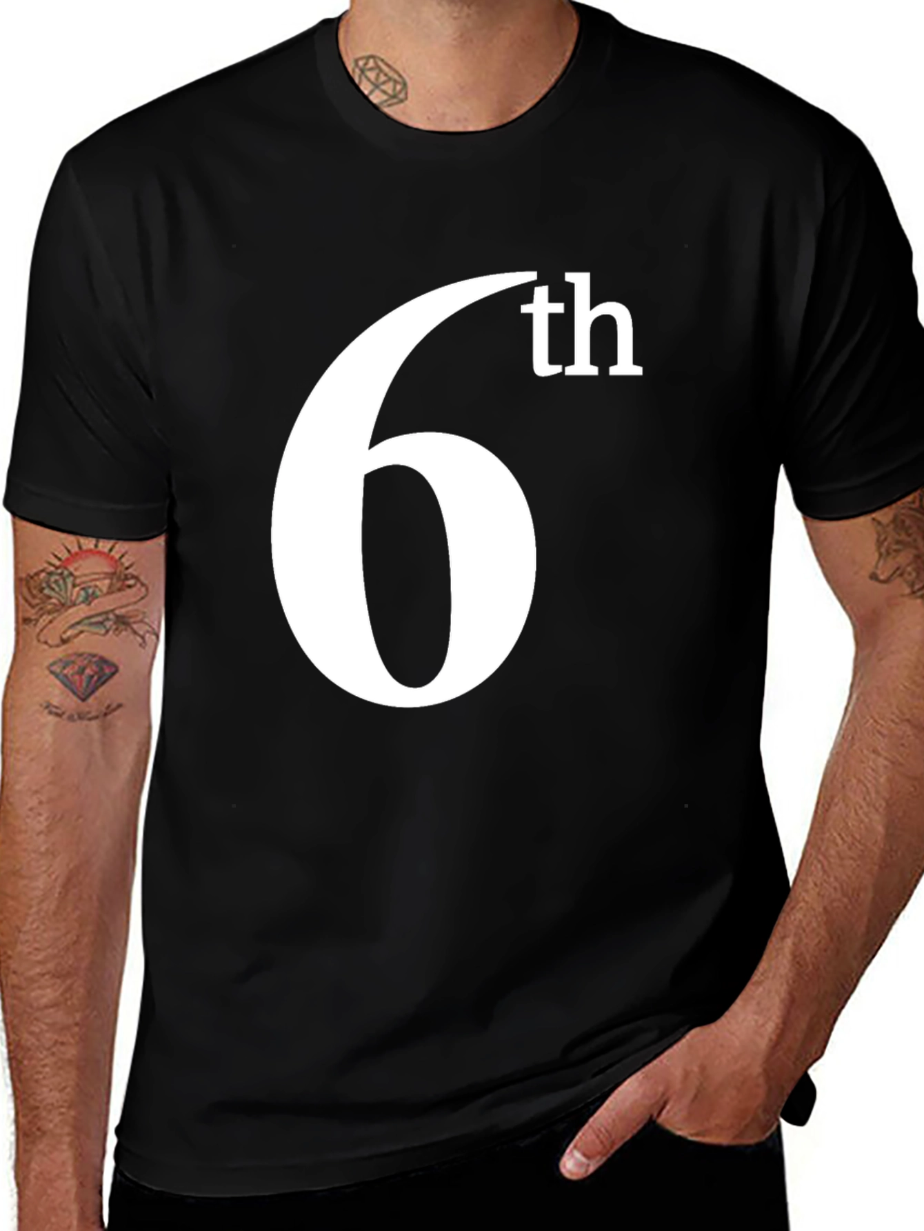 Variant 13 of 6th T-Shirt - Stylish Graphic Tee