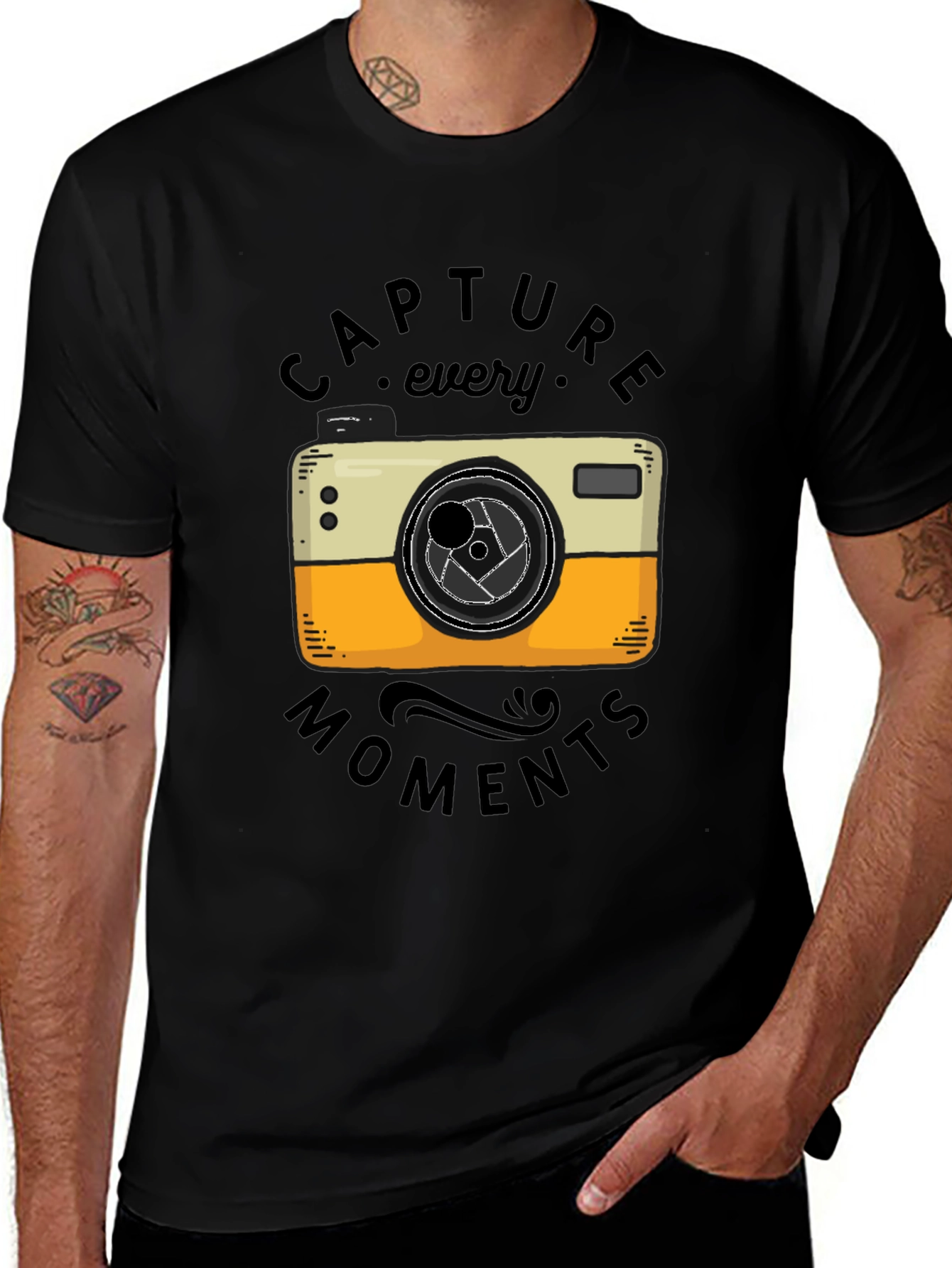 Variant 8 of Capture Every Moment T-Shirt - Camera Graphic Tee