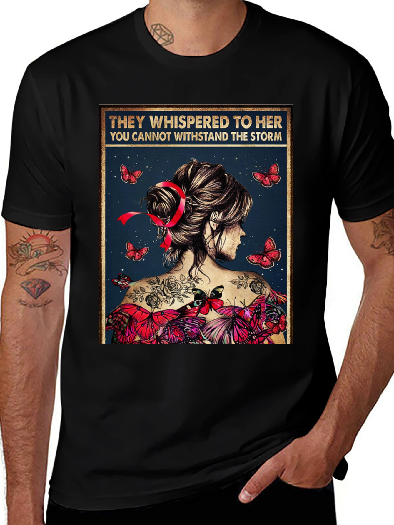 Variant 23 of Inspirational "Withstand the Storm" Graphic Tee